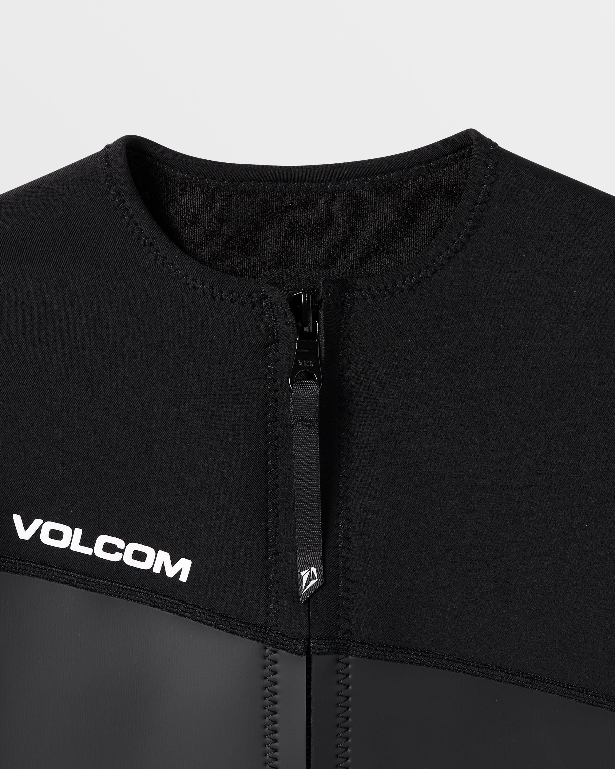 1.5Mm Front Zip Neoprene Jacke - BLACK - Image 8