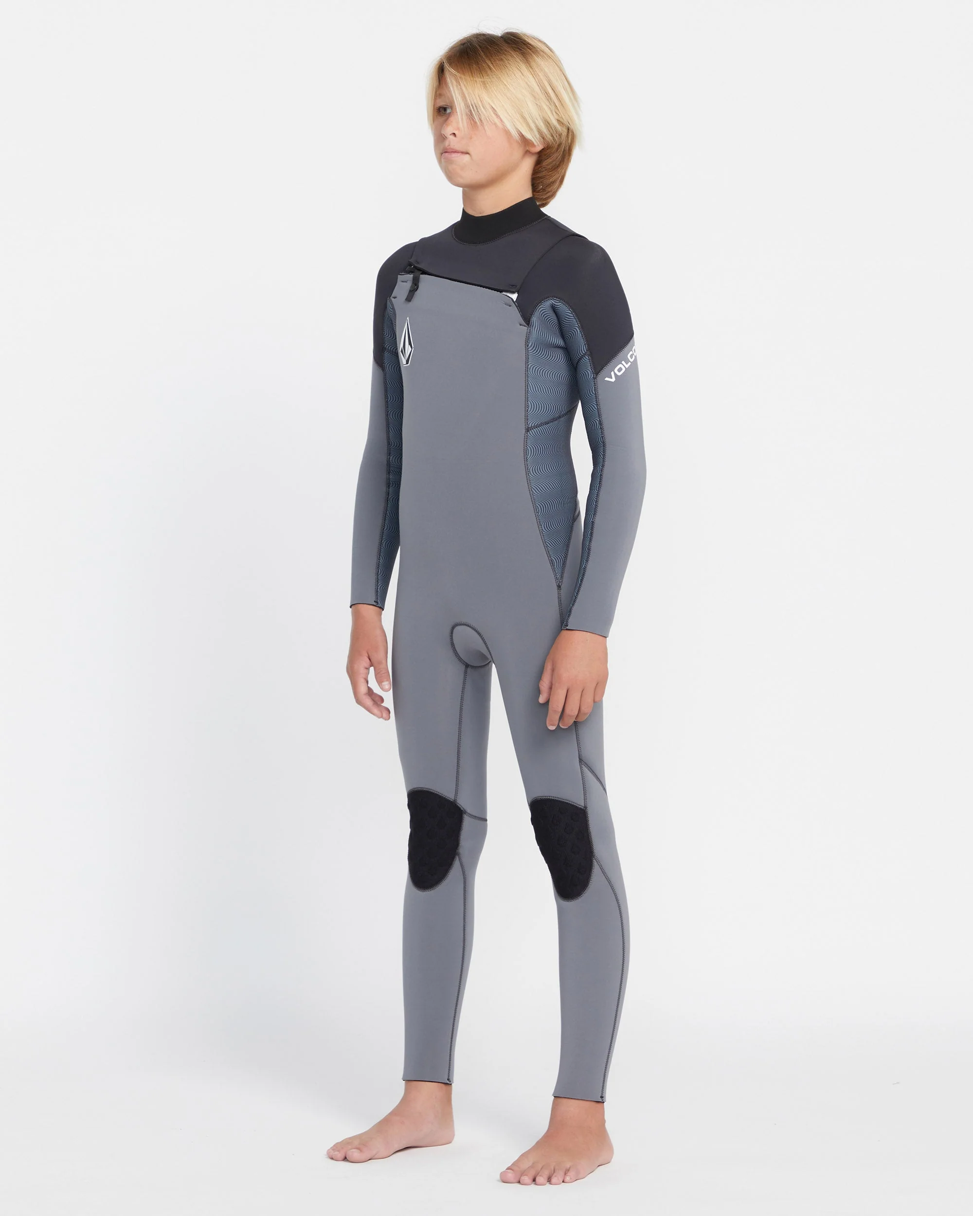 Modulator 4/3Mm Chest Zip Long Sleeve Neoprenanzug - Charcoal  - (KINDER) - Image 3