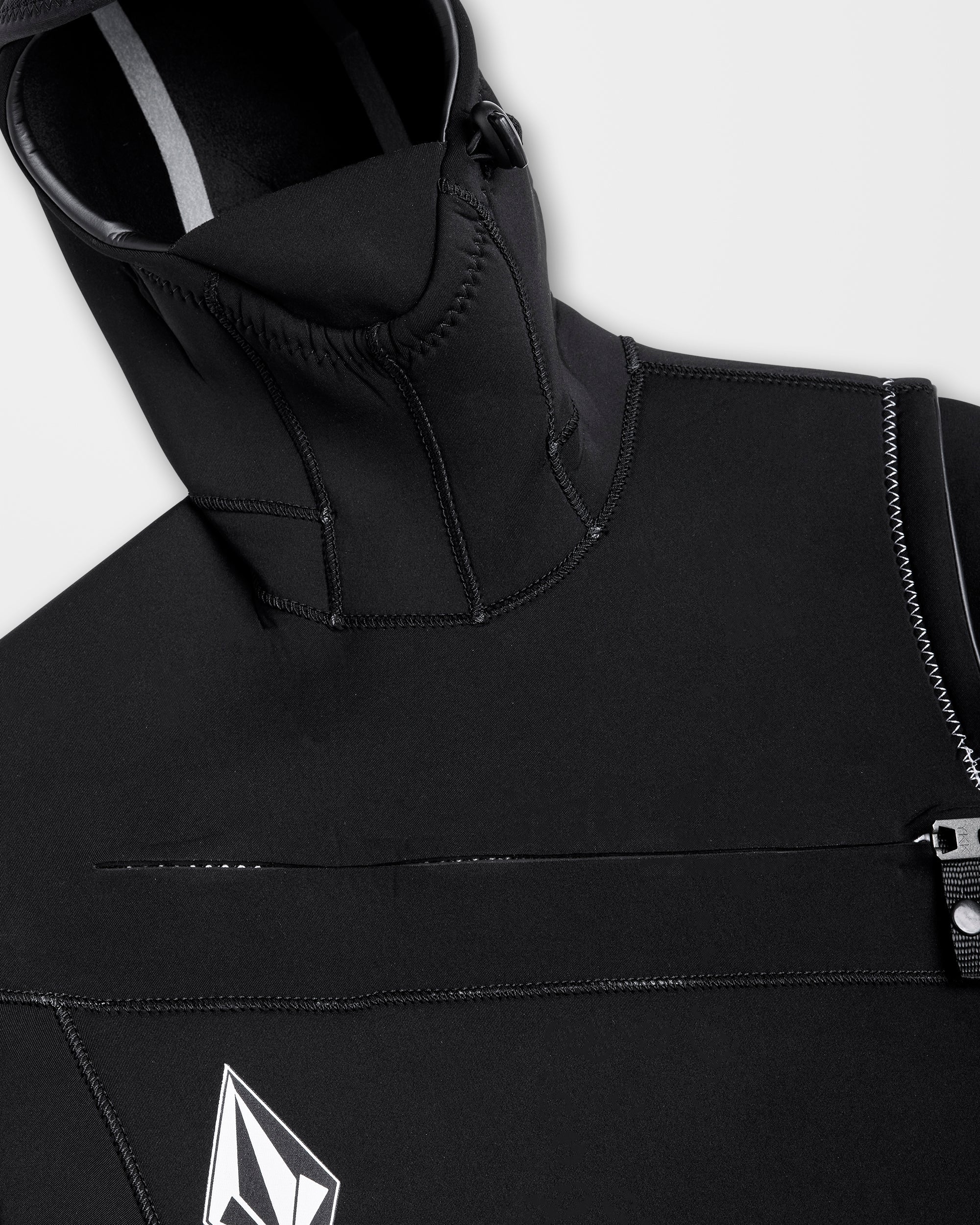 Modulator 4/3Mm Hooded Chest Zip Neoprenanzug - Black - Image 11