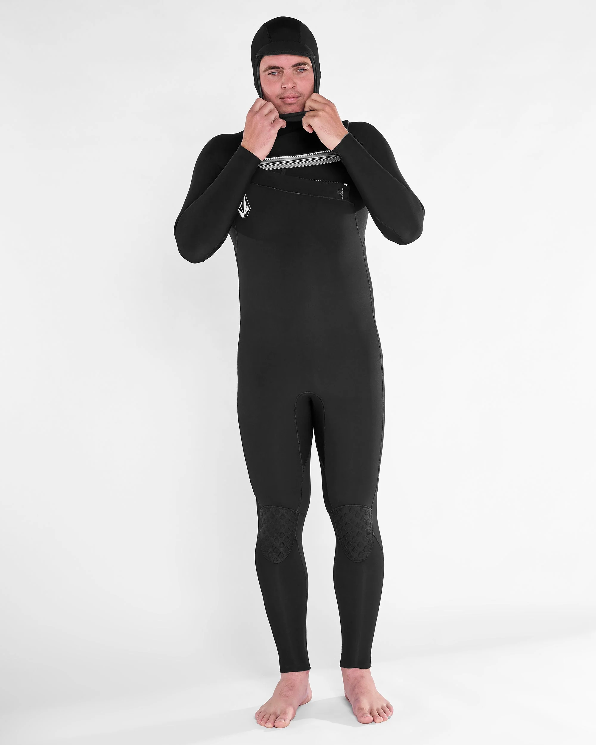 Modulator 4/3Mm Hooded Chest Zip Neoprenanzug - Black - Image 9