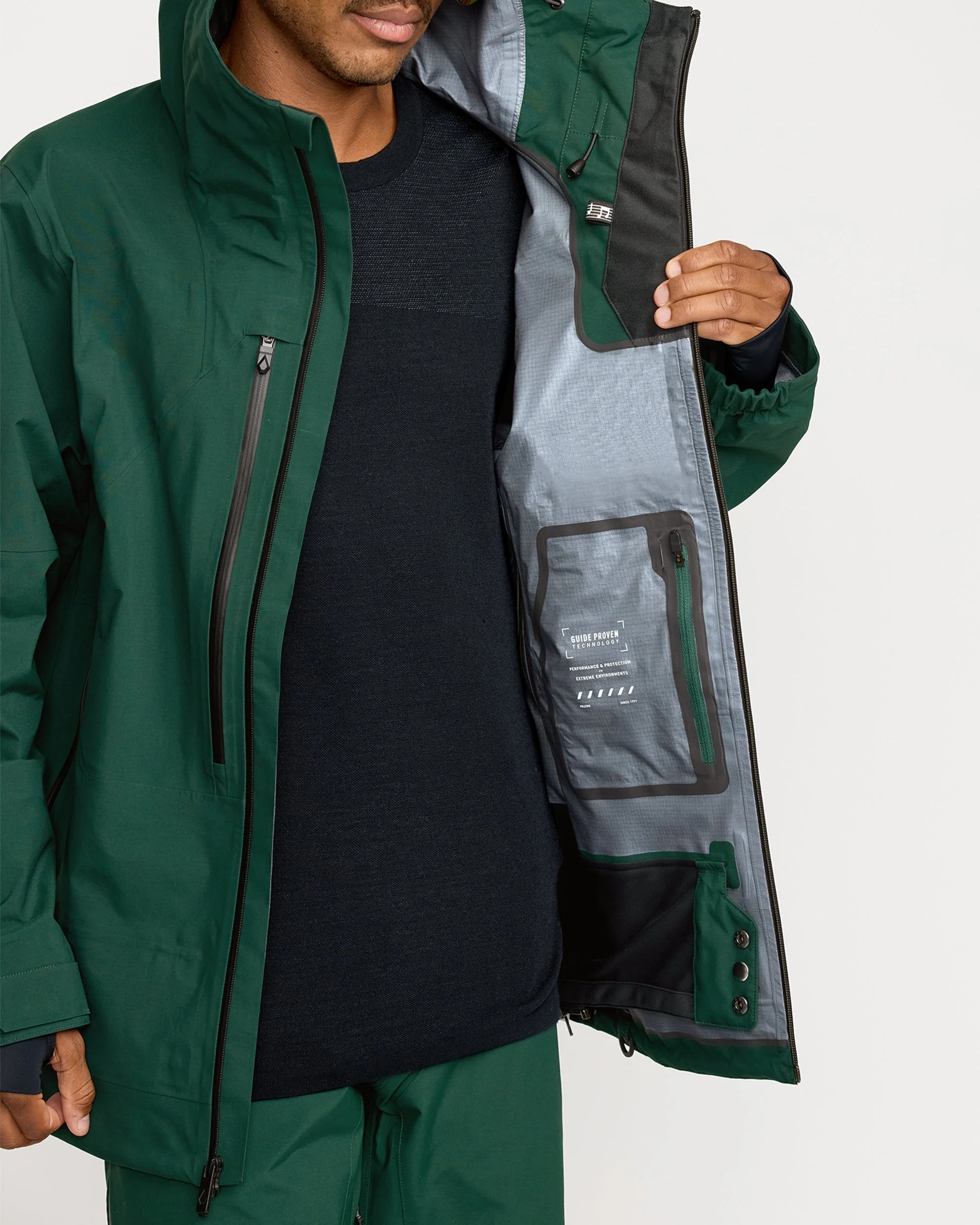 Anyox Guide Gore-tex Pro Shell Jacke - Black Green - Image 9