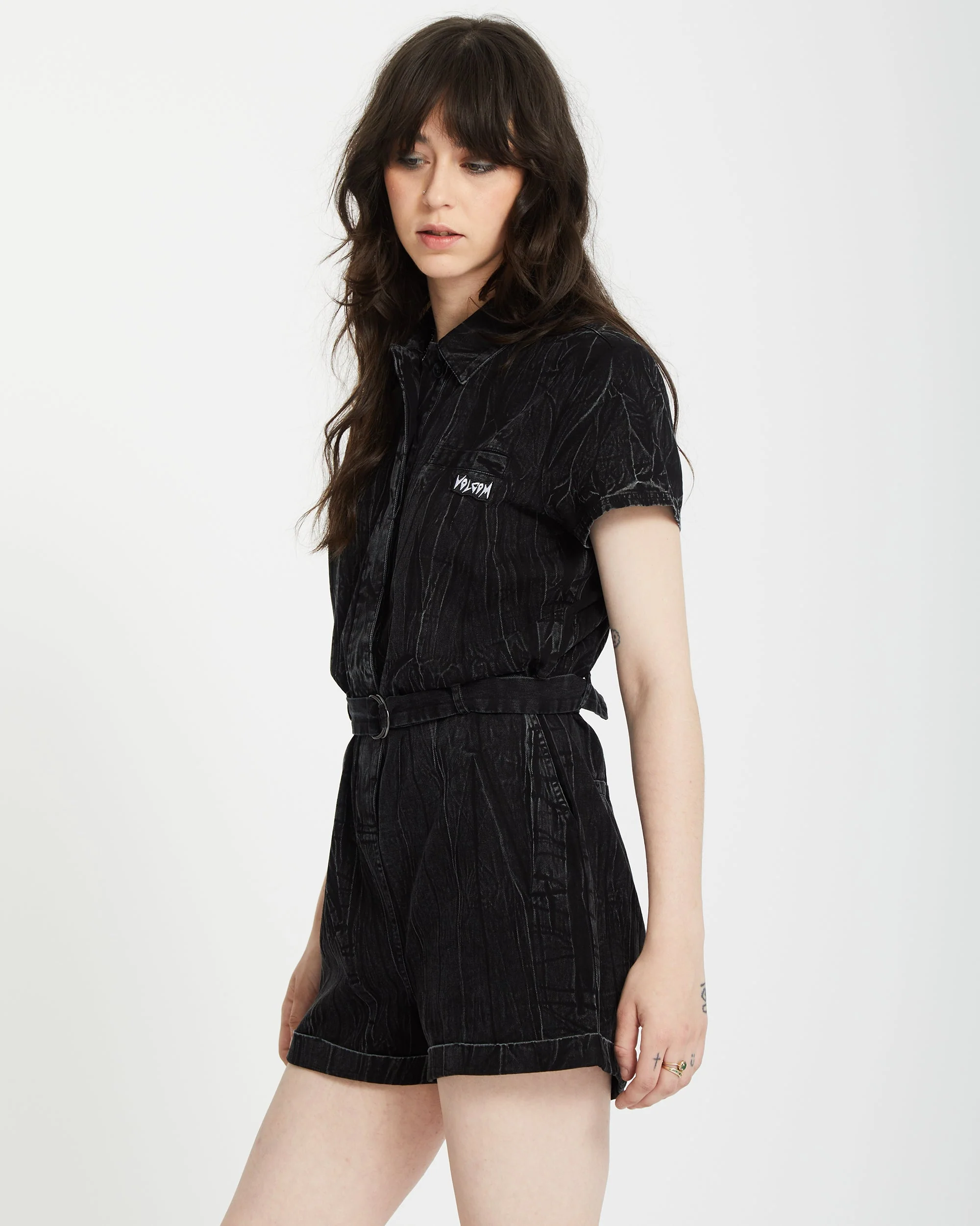 Asphalt Romper - BLACK MARBLE WASH - Image 6