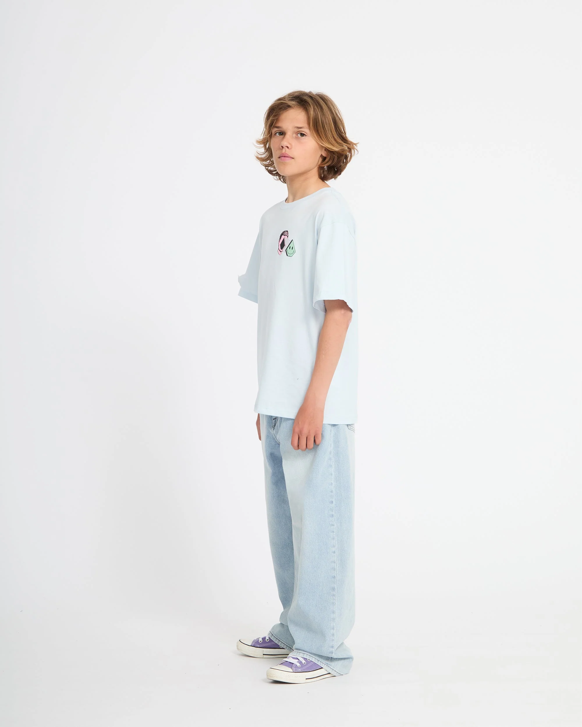 Aura T-Shirt - Light Blue Acid - (KINDER) - Image 11