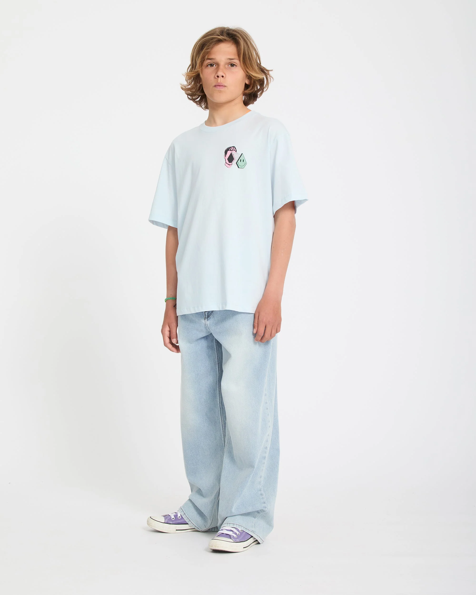 Aura T-Shirt - Light Blue Acid - (KINDER) - Image 5