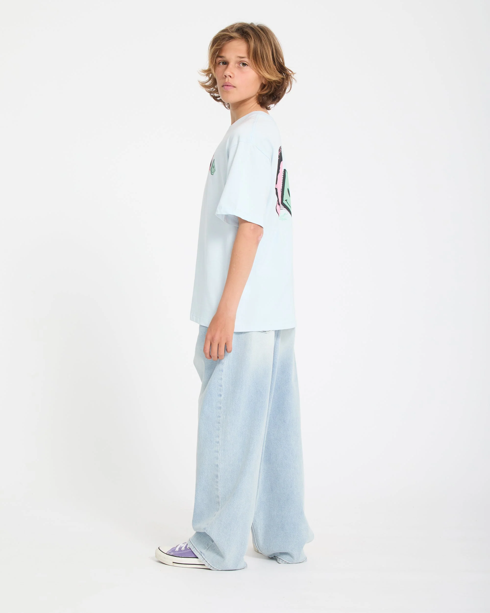 Aura T-Shirt - Light Blue Acid - (KINDER) - Image 6