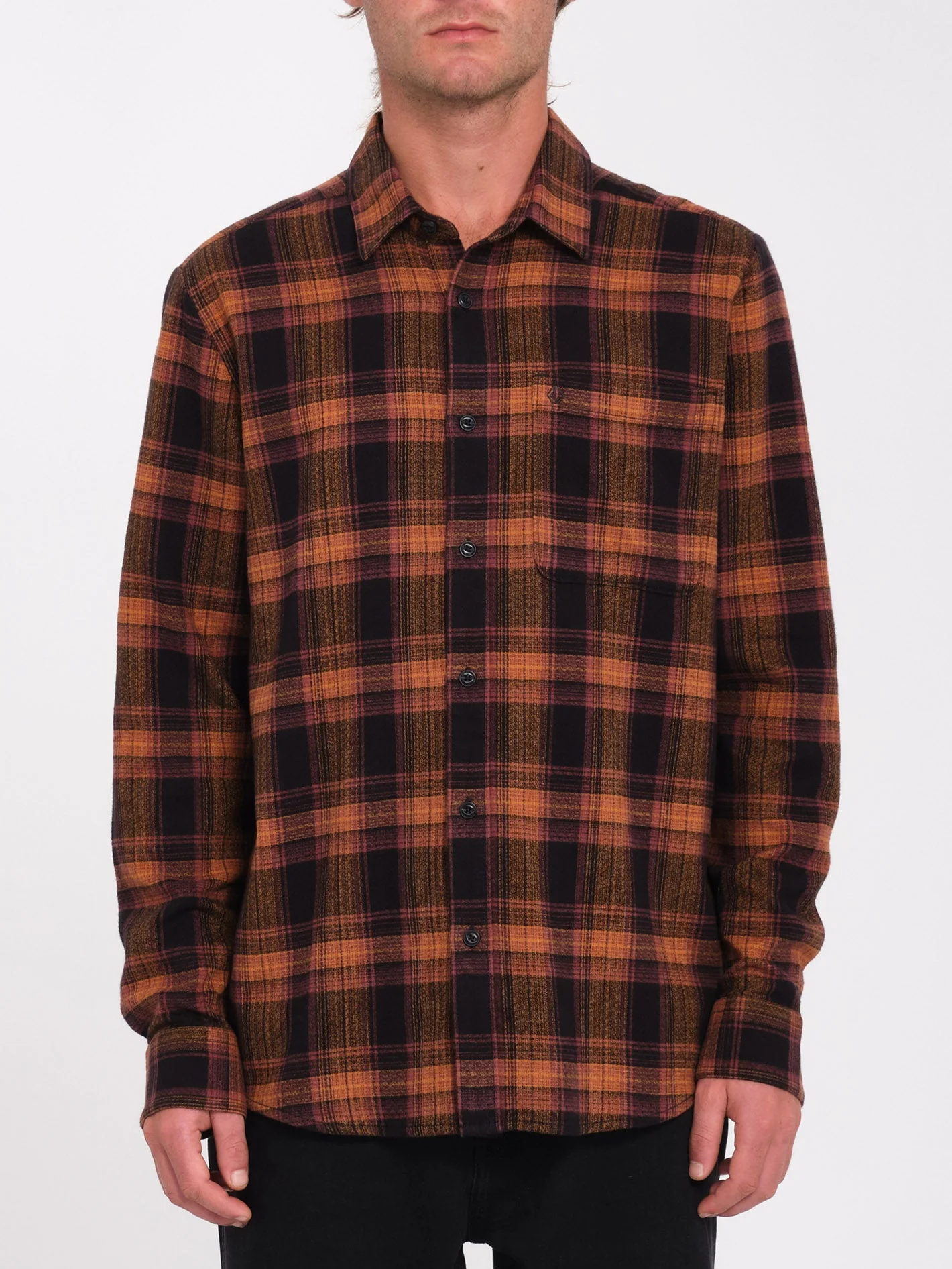 Baystone Flannel Hemd - Black - Image 3