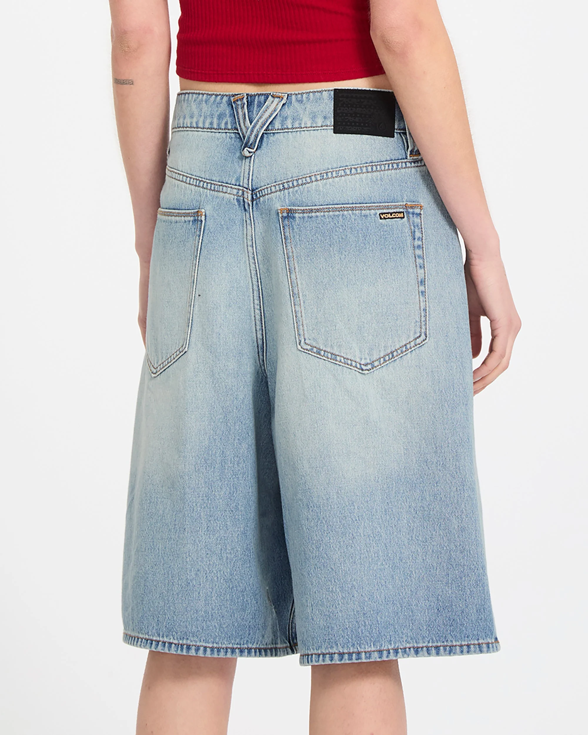 Beeggy Denim-Shorts - Dusty Blue Wash - Image 3