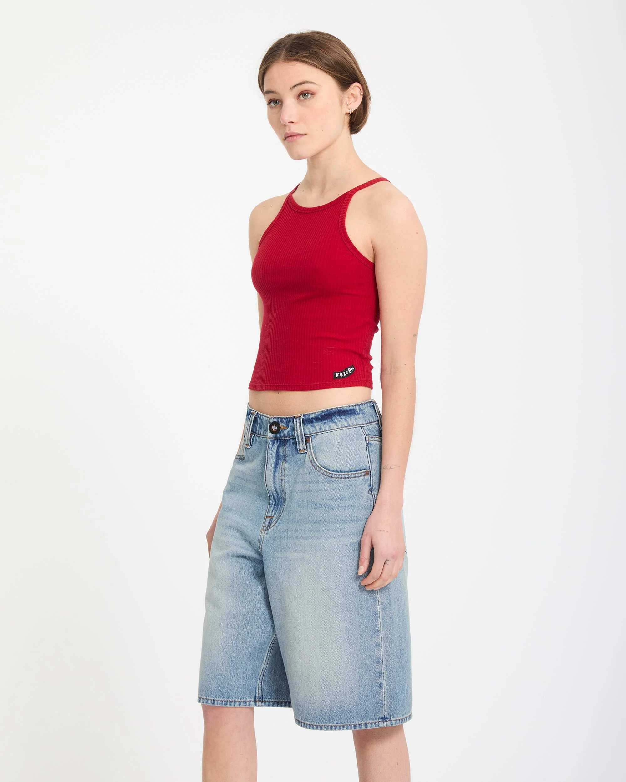 Beeggy Denim-Shorts - Dusty Blue Wash - Image 7