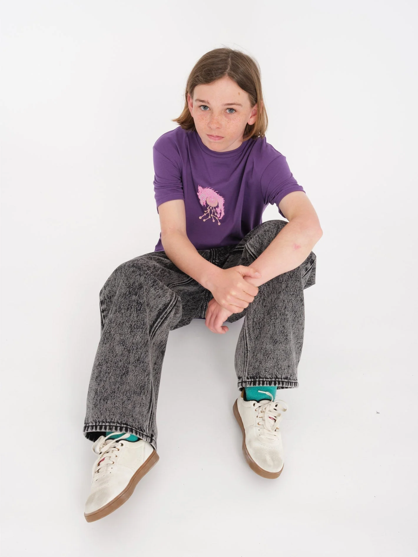 Billow Jeans - LIGHT ACID BLACK - (KINDER) - Image 4