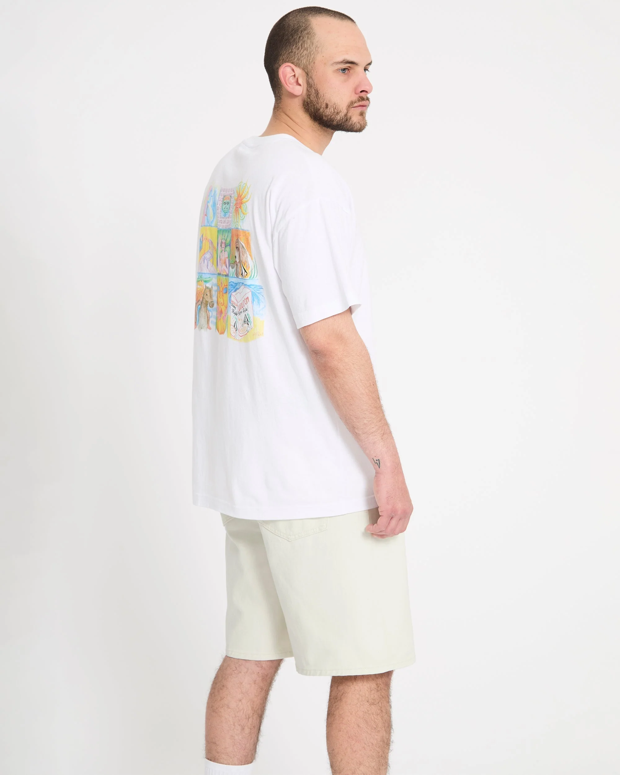 Billow 22" Jeansshorts - Dirty White - Image 8