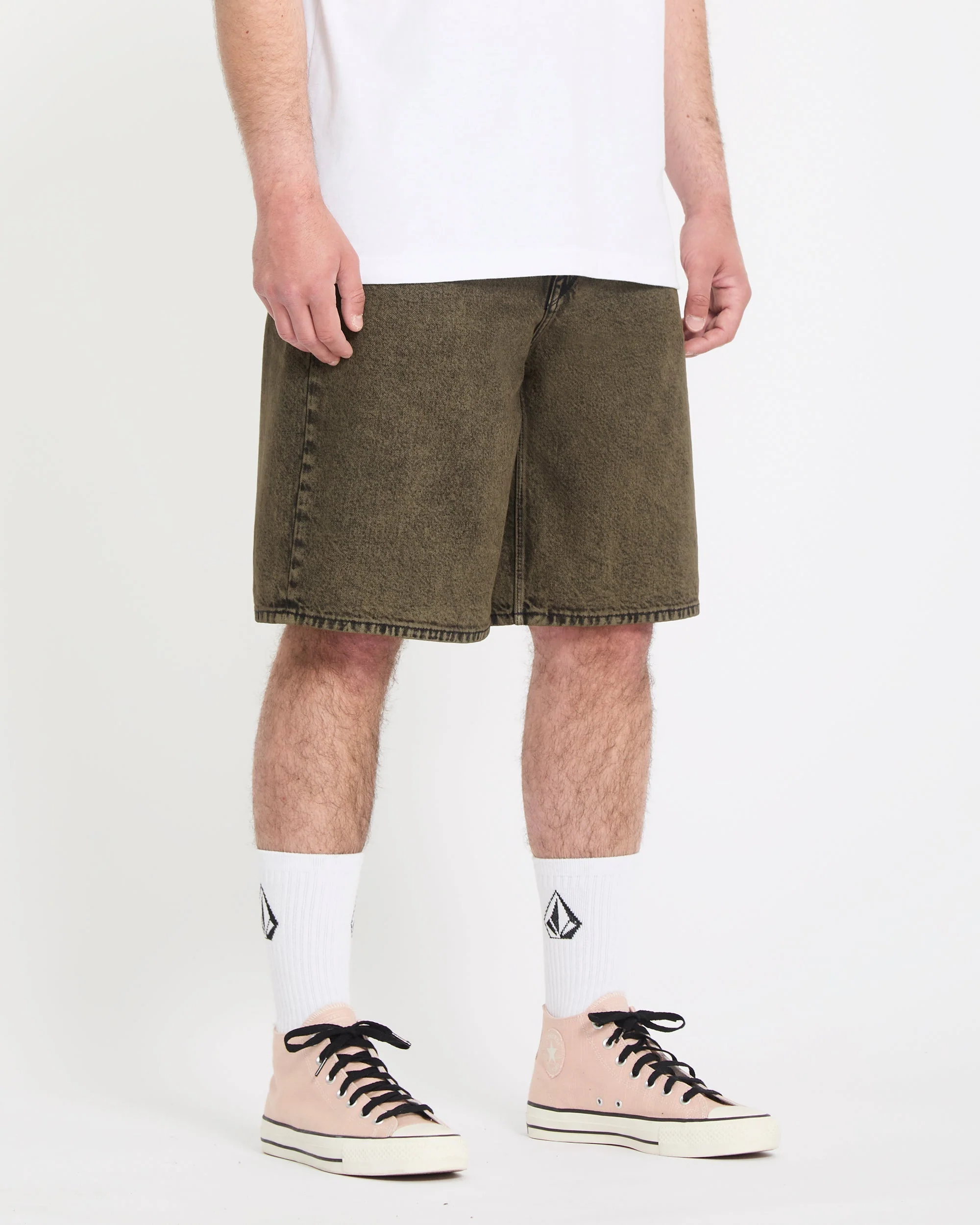 Billow 22" Jeansshorts - Sage Leaf - Image 5