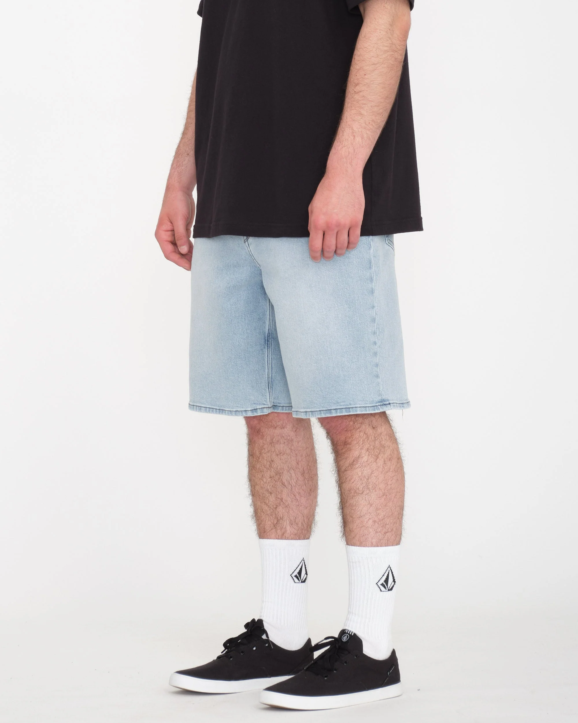 Billow Denim Shorts - DESERT DIRT INDIGO - Image 3