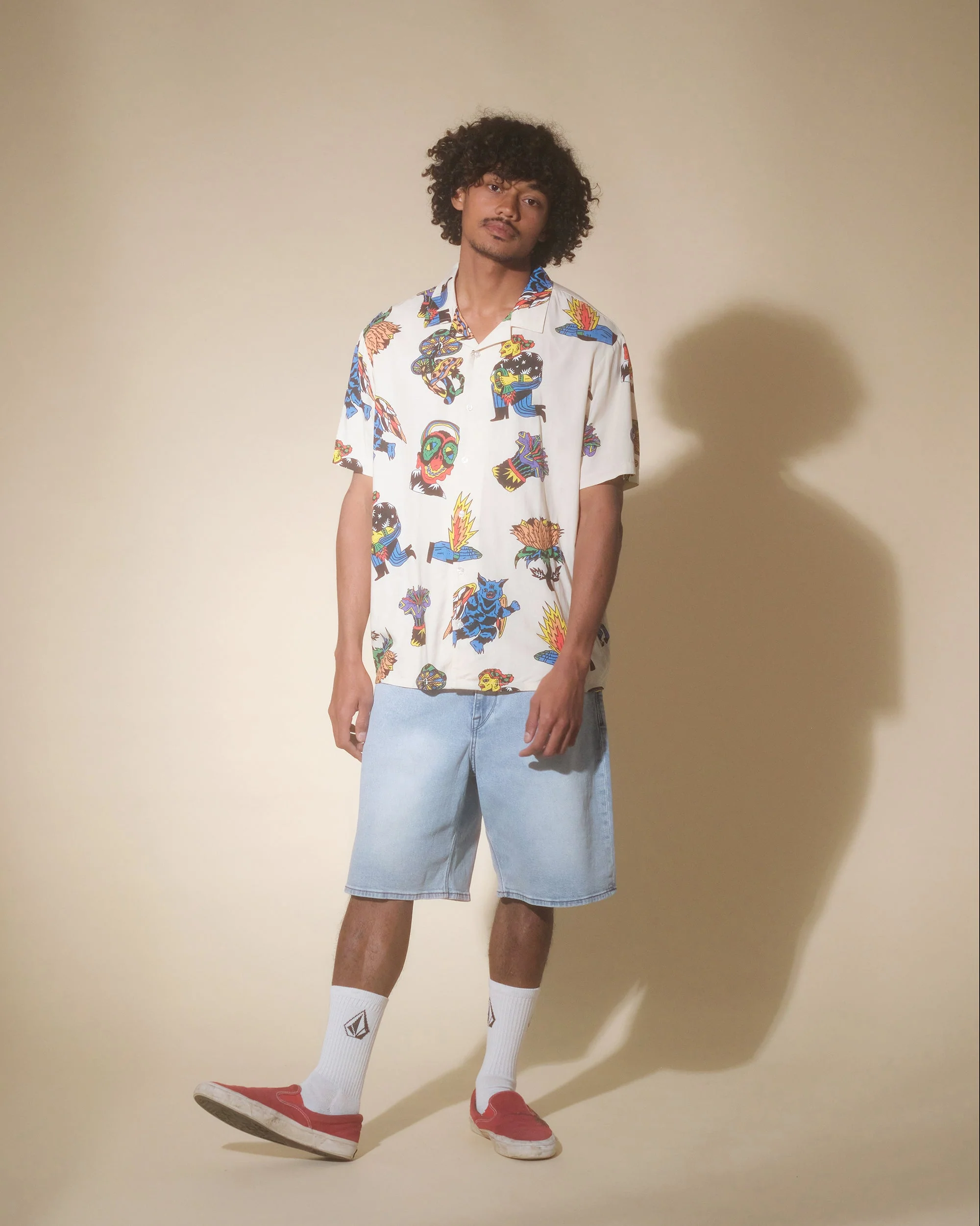 Billow Denim Shorts - DESERT DIRT INDIGO - Image 4