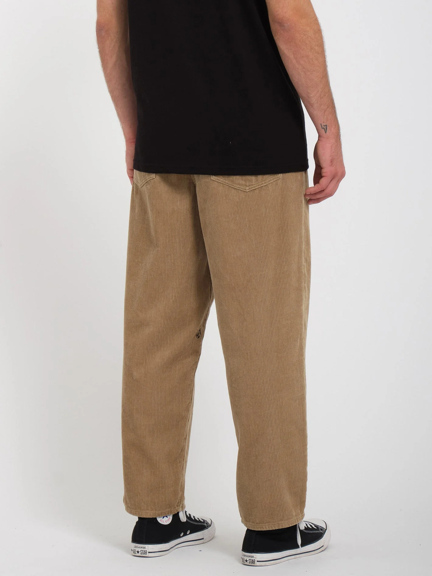 Billow Tapered Cordhose - Khaki - Image 2