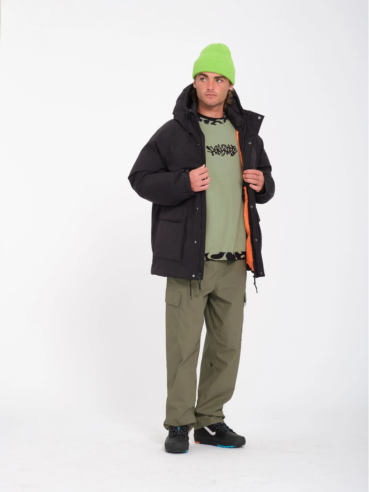 Billow Tapered Elasticated Waist Cargo - WINTERMOSS - Image 8