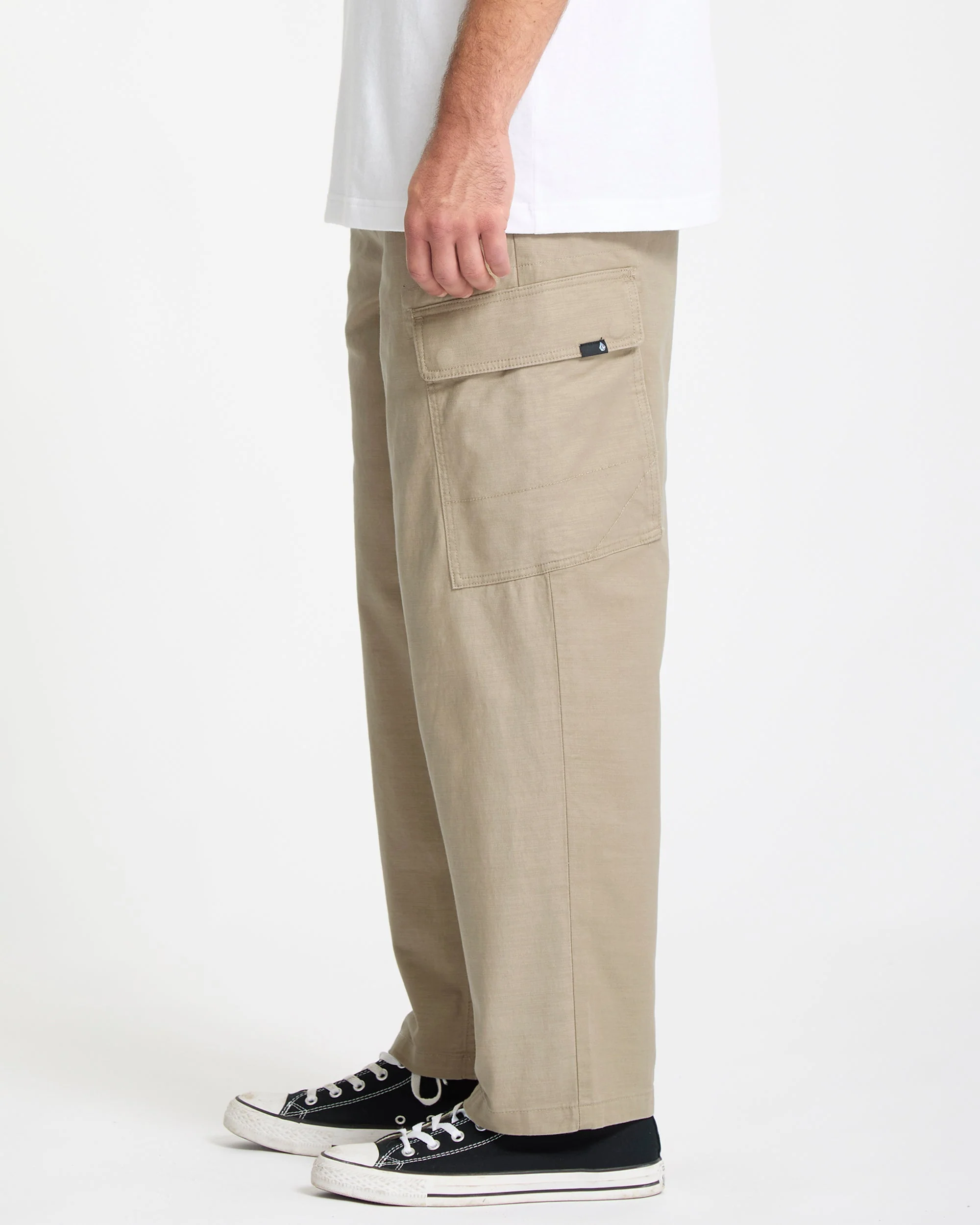 Billow Tapered Cargo-Hose - Khaki - Image 6
