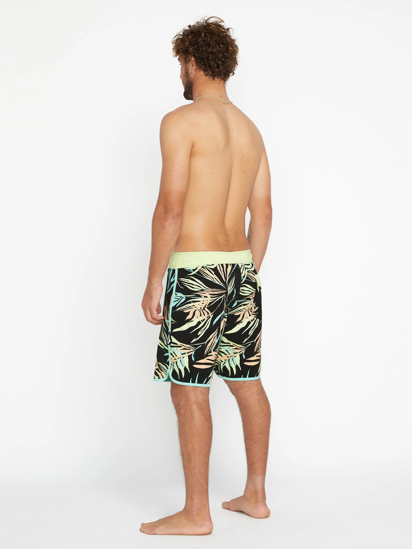 Bleeding Leaf Mod 18" Badeshorts - BLACK - Image 2
