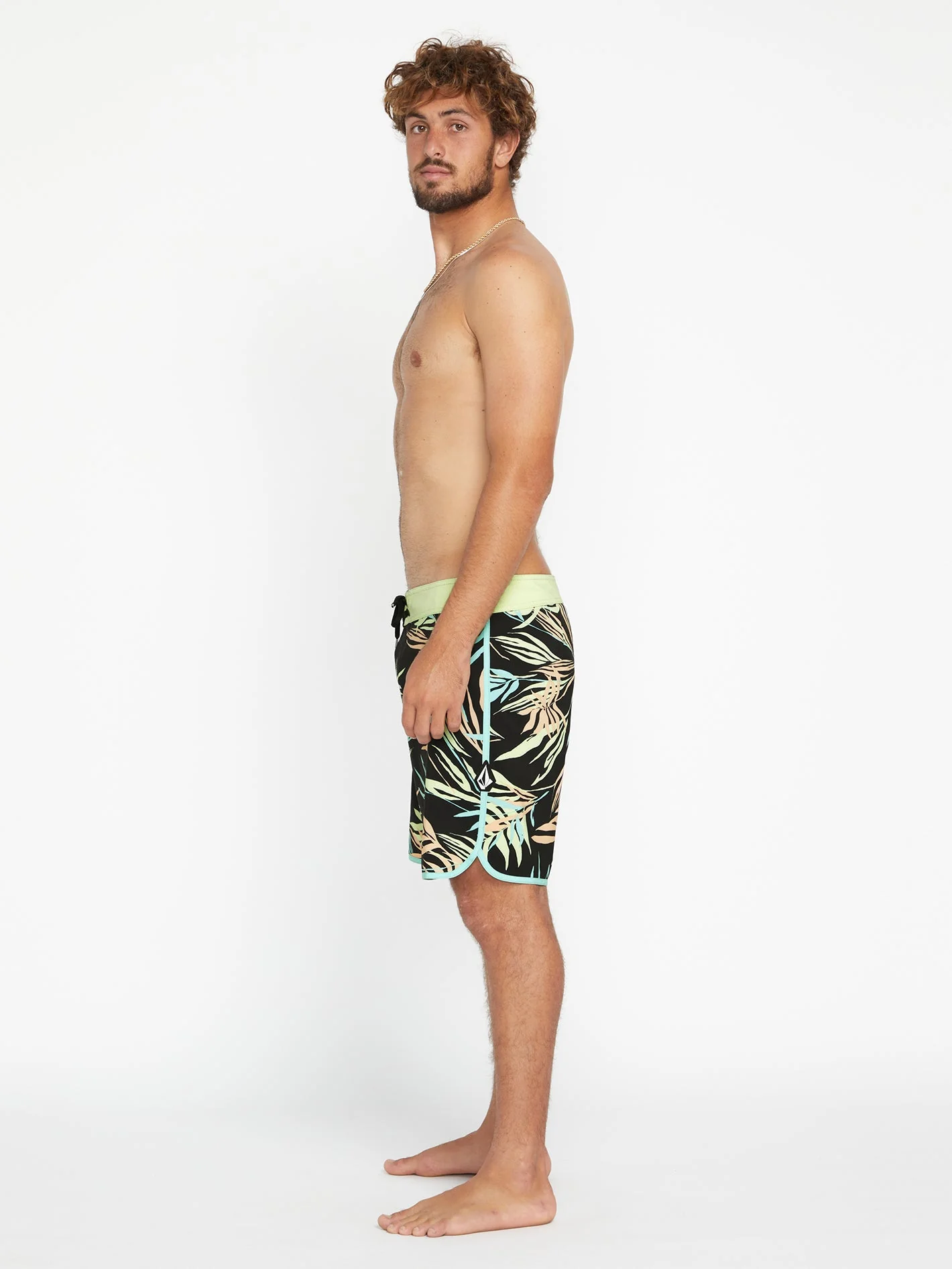 Bleeding Leaf Mod 18" Badeshorts - BLACK - Image 3