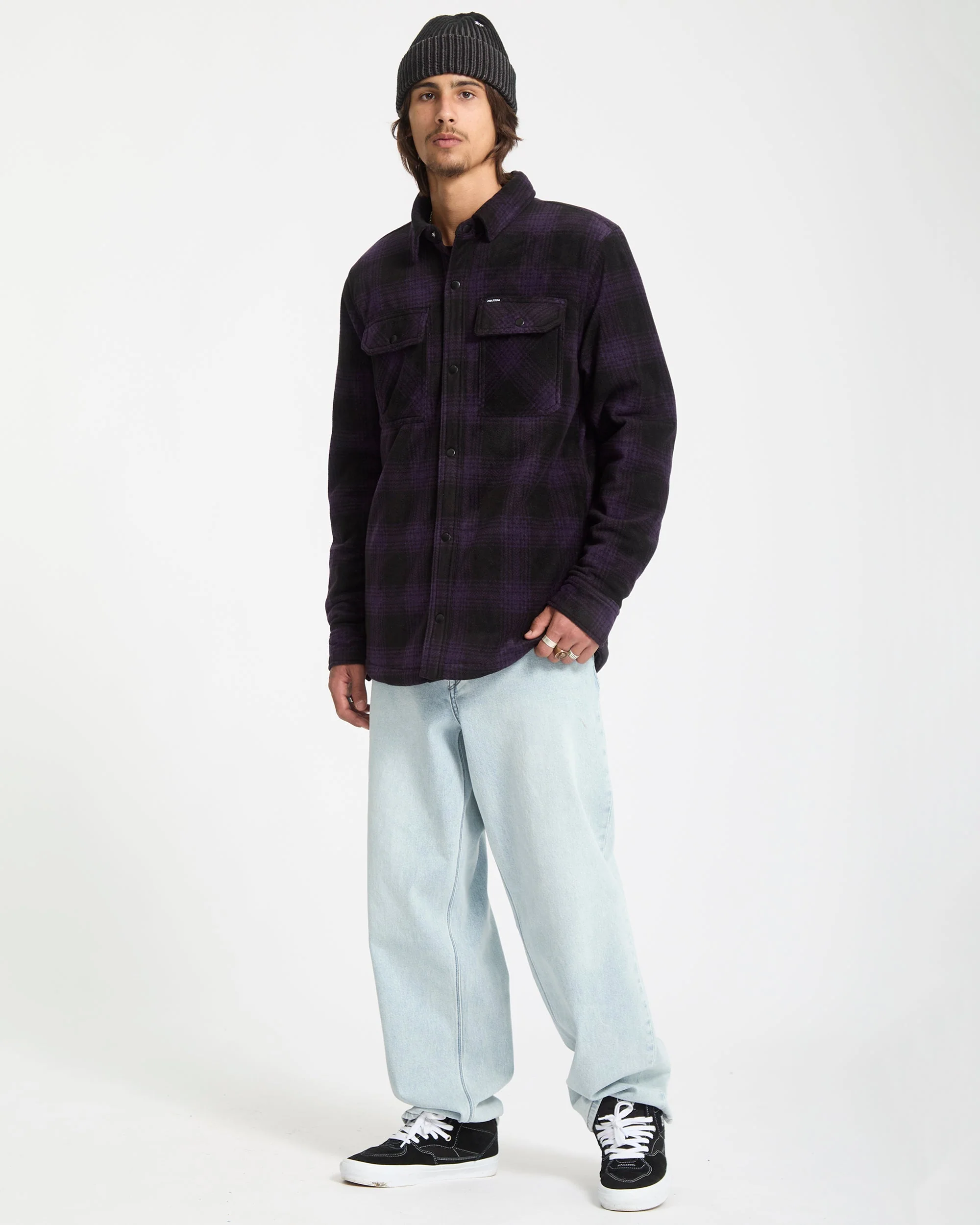 Bowered Hemdjacke - Dark Purple - Image 7