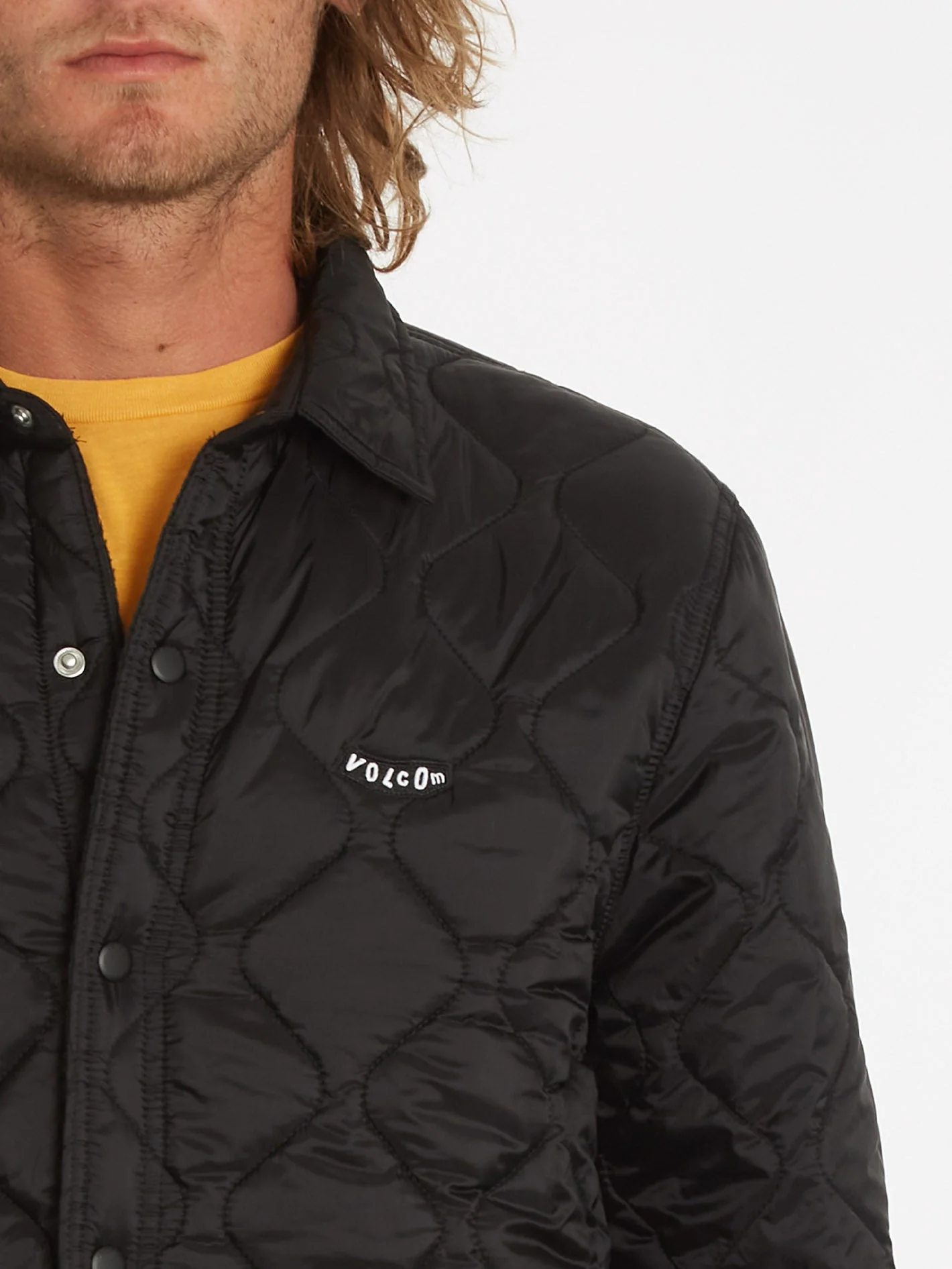 Bowered Plus Fleece Over-Shirt - BLACK - Image 4