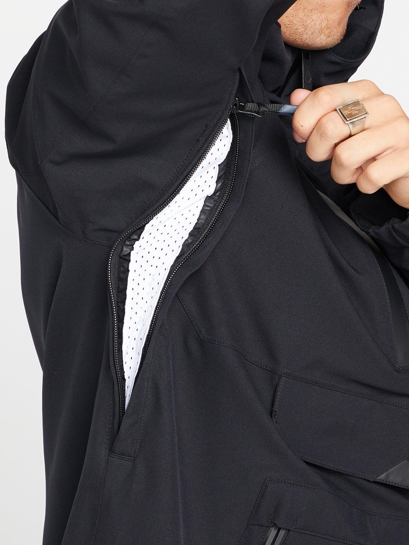 Brighton Pullover Jacket - Black - Image 9