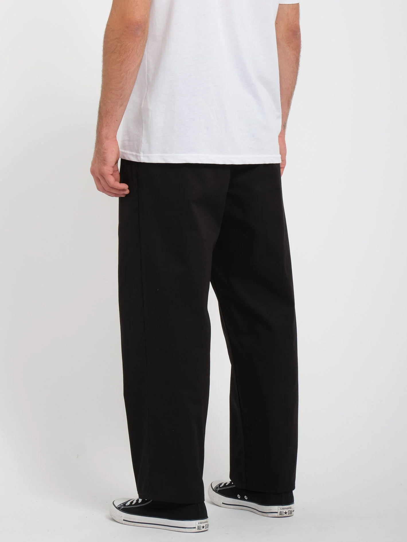 Briqlayer Plissee Chinohose - BLACK - Image 2