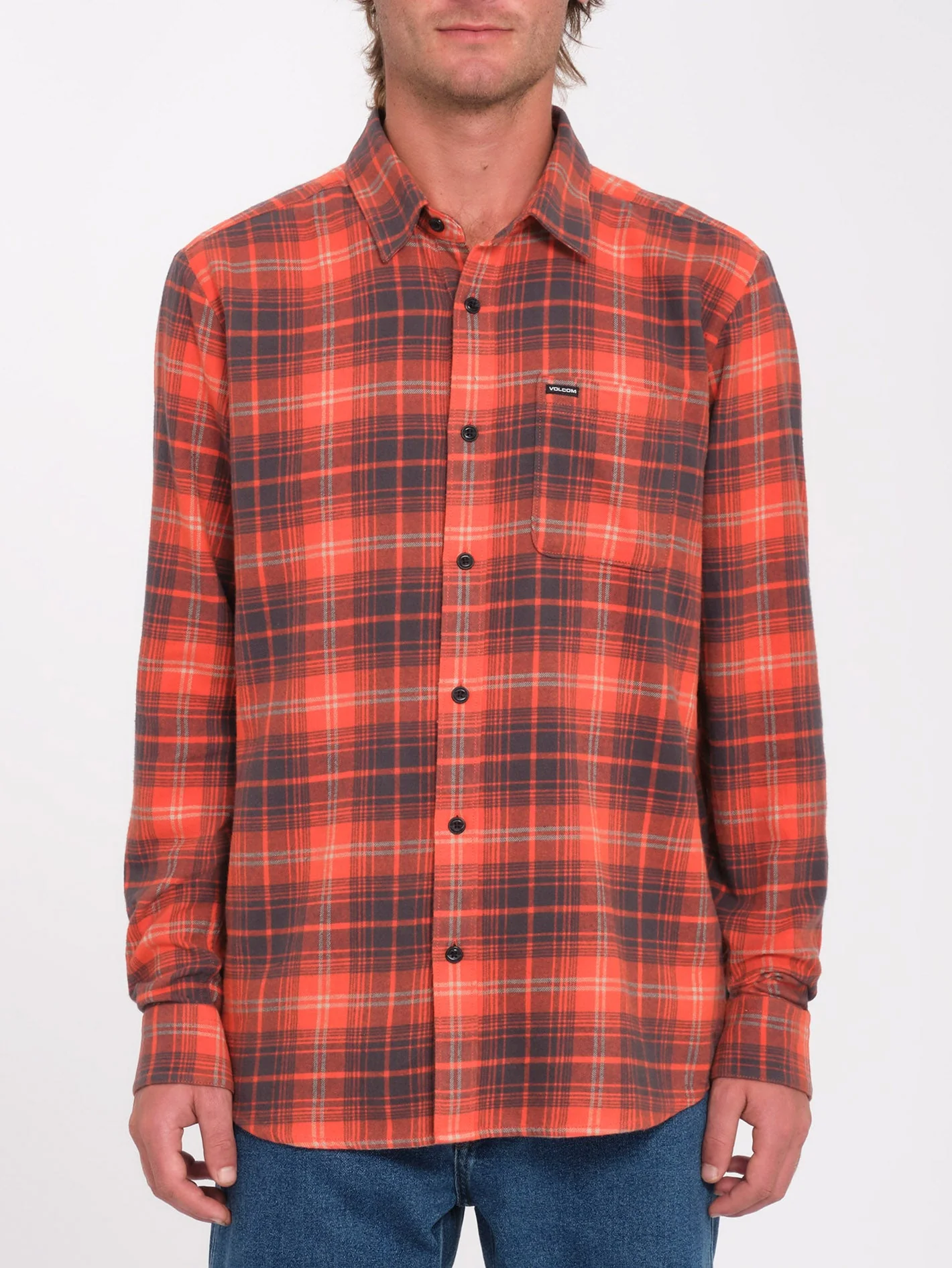 Caden Plaid Hemd - Bright Red