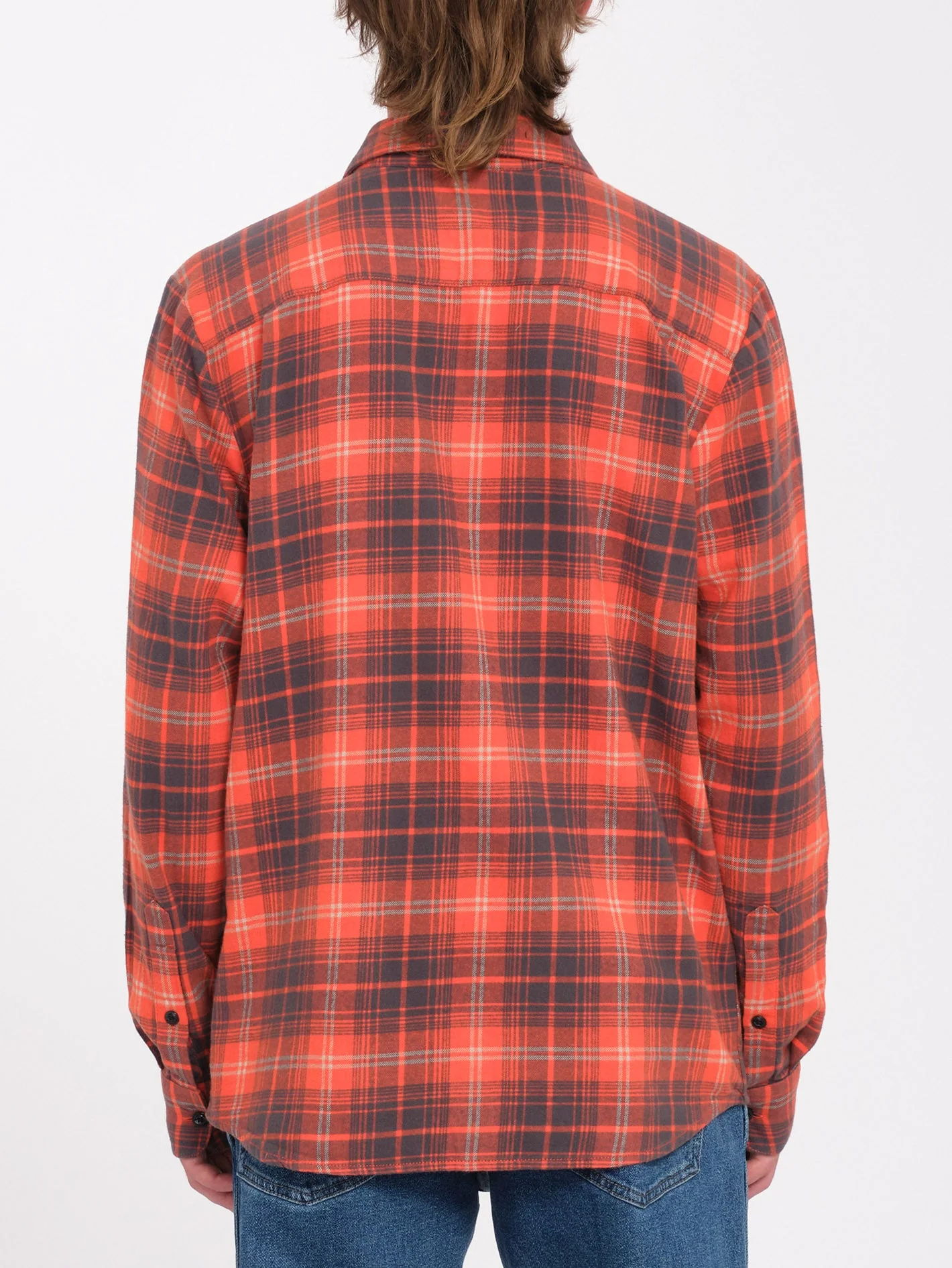 Caden Plaid Hemd - Bright Red - Image 2
