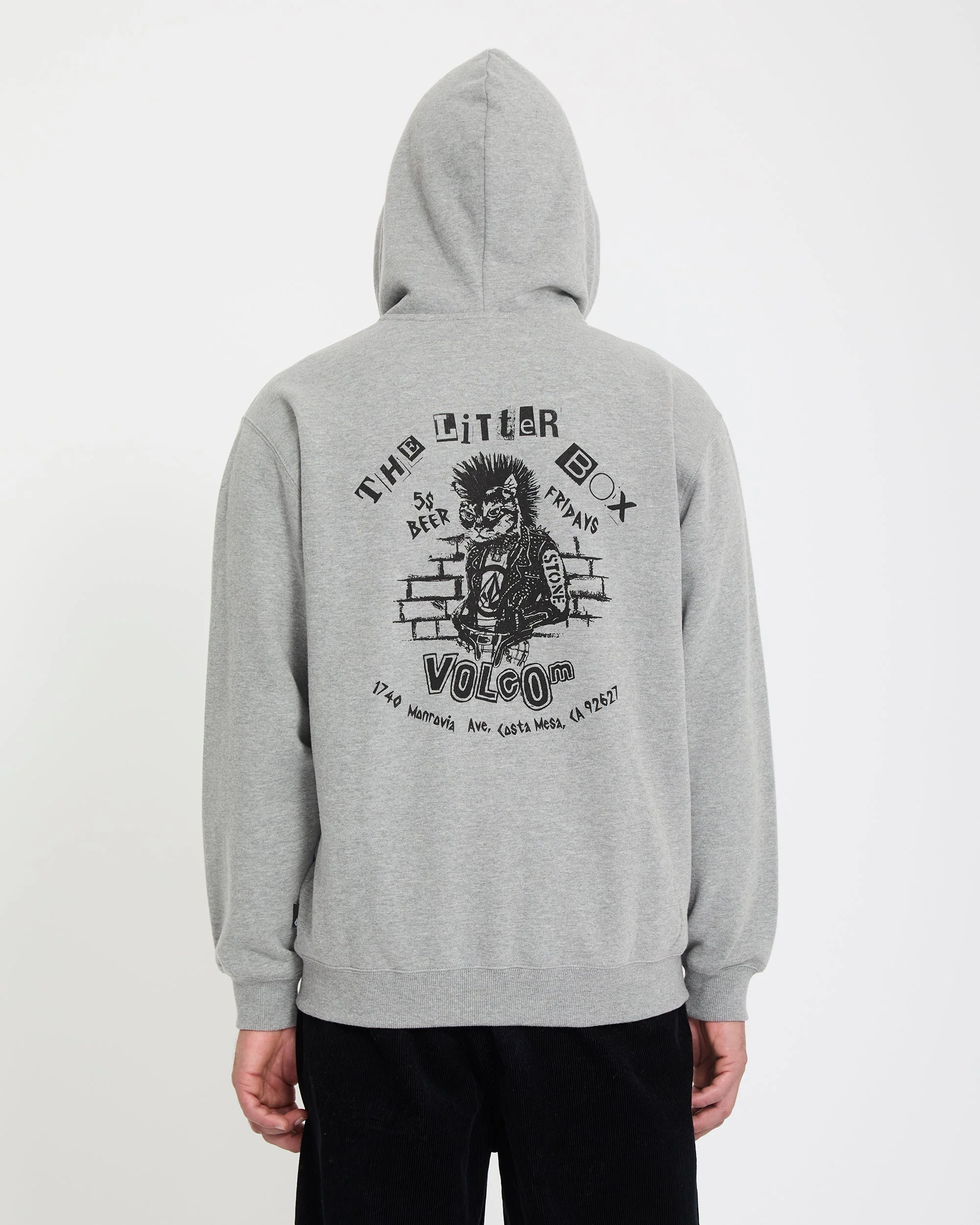 Catastrophy Zip Hoodie - Heather Grey - Image 3