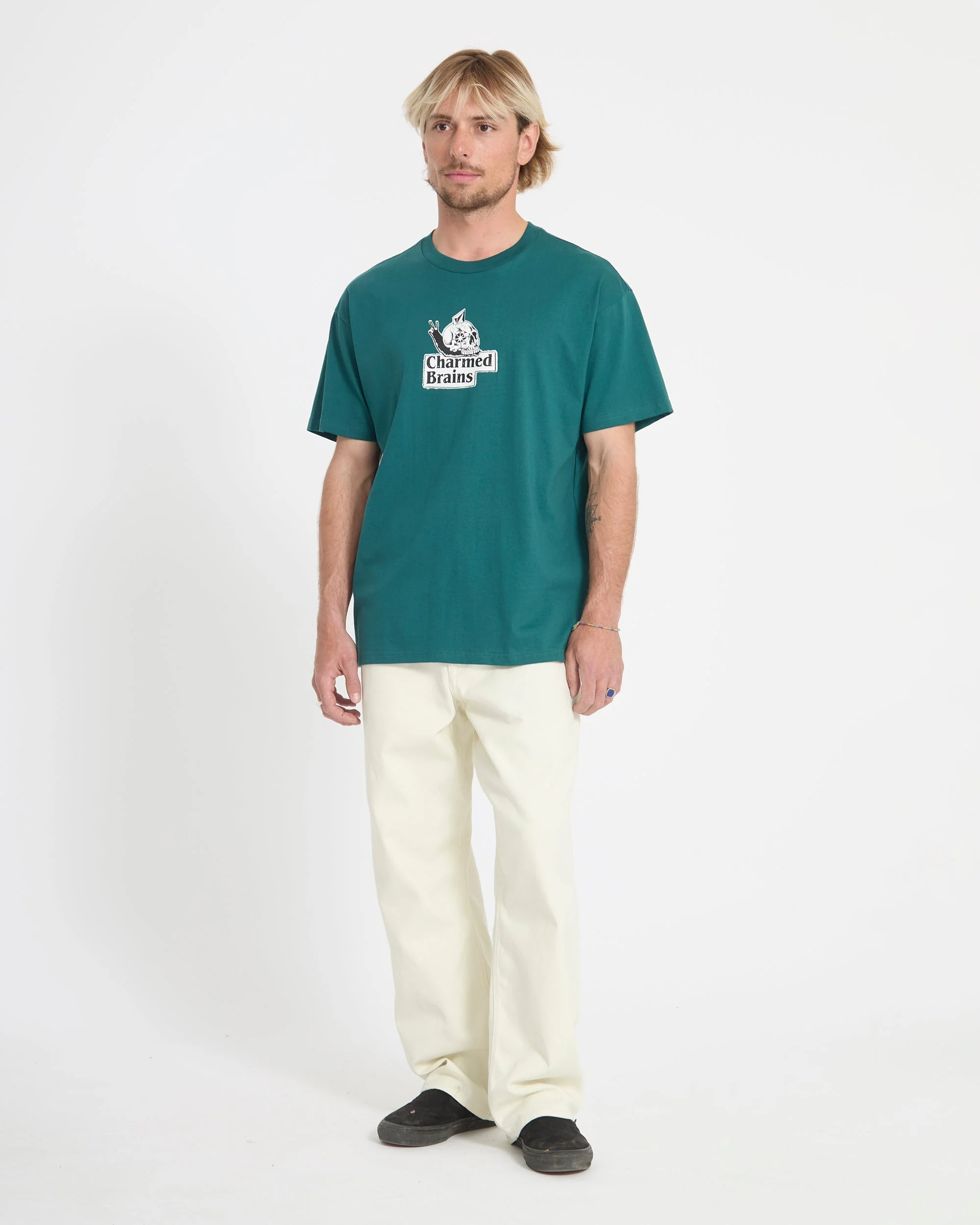 Charmed Brains T-Shirt - Rifle Green - Image 5