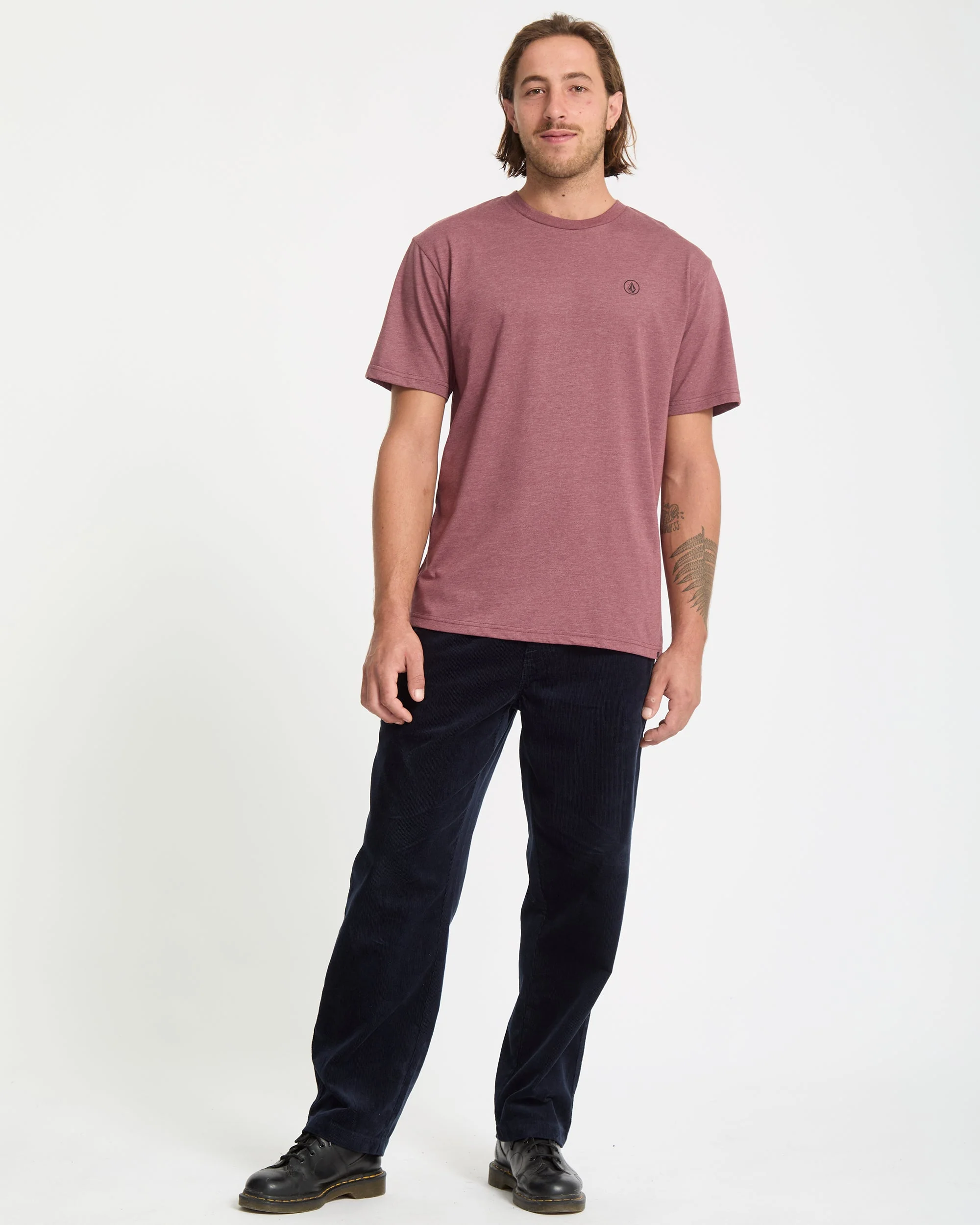 Circle Blanks T-Shirt - Merlot - Image 5