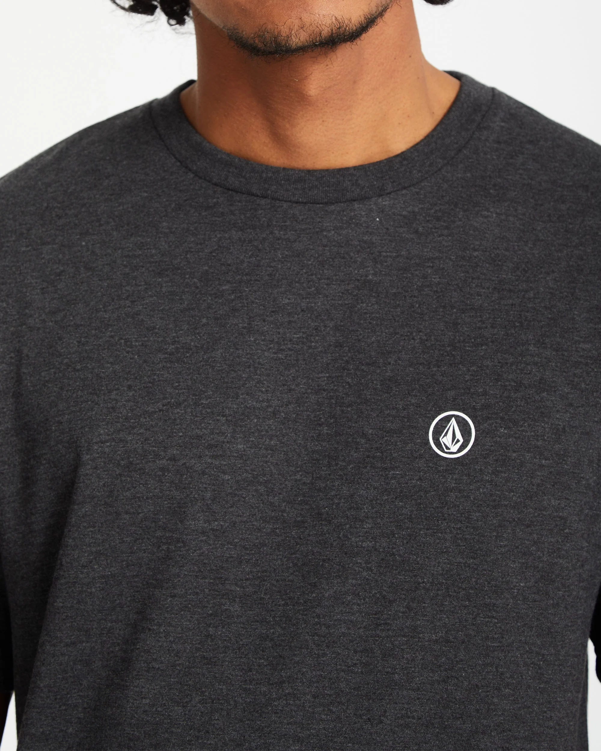 Circle Blanks T-Shirt - Heather Black - Image 5