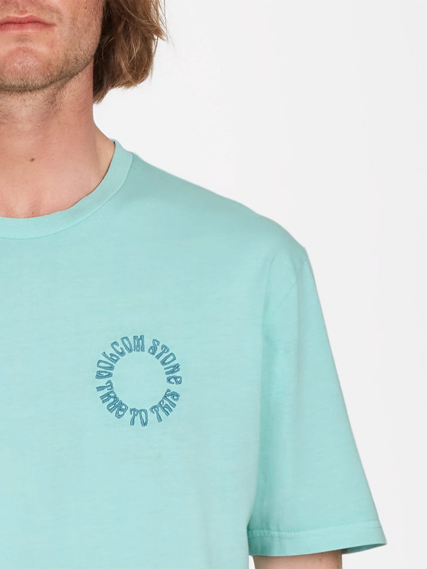 Circle Emb T-Shirt - BOTTLE GREEN - Image 4