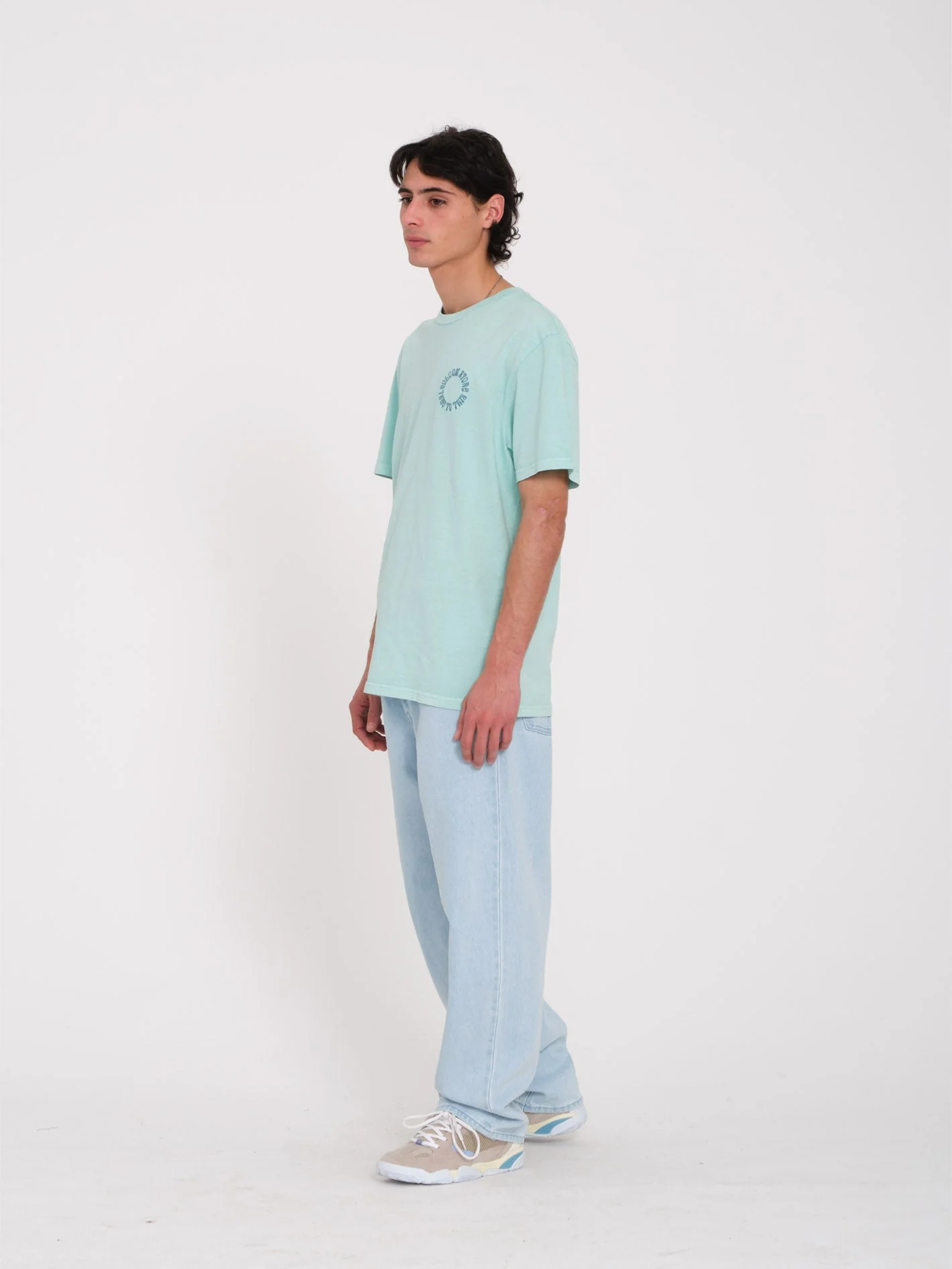Circle Emb T-Shirt - BOTTLE GREEN - Image 5