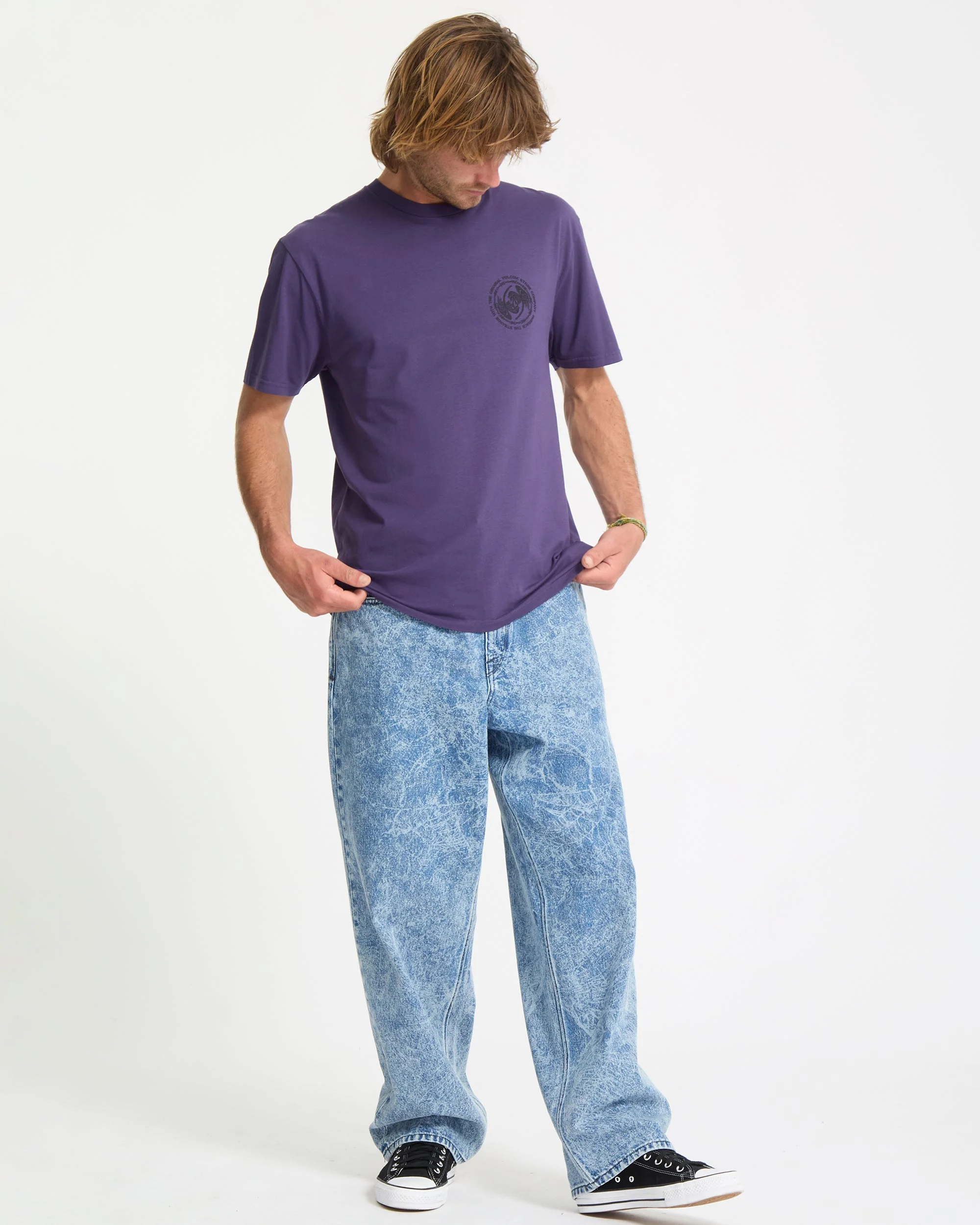 Circlepalm T-Shirt - Dark Purple - Image 6