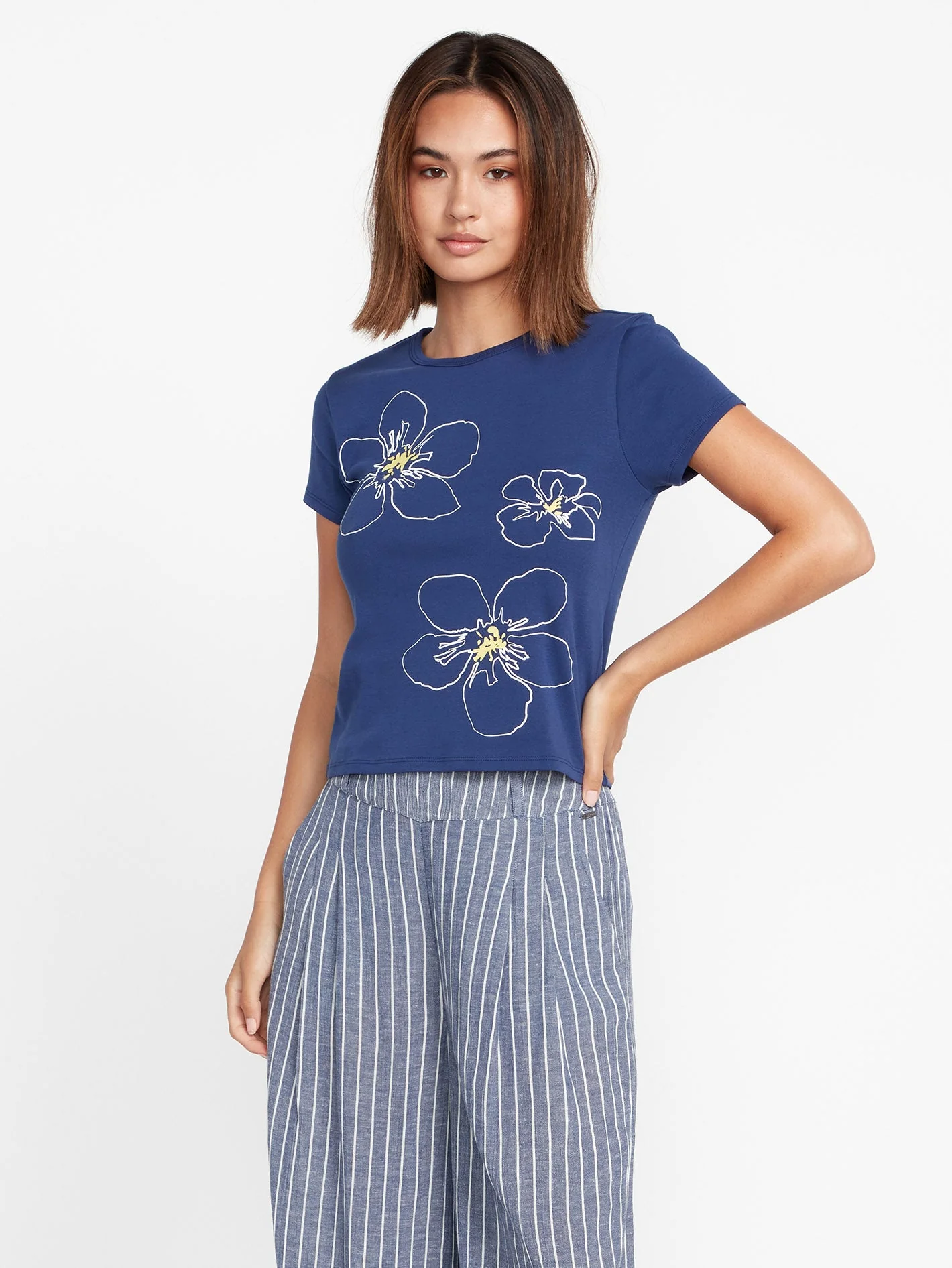 Coco Ho Babydoll T-Shirt - NAVY