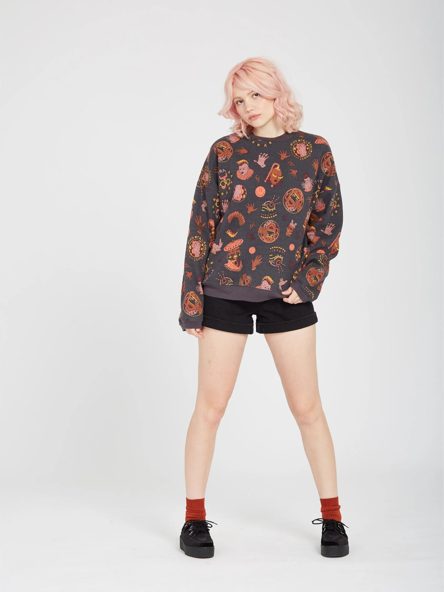 Connected Minds Pullover - BLACK - Image 6