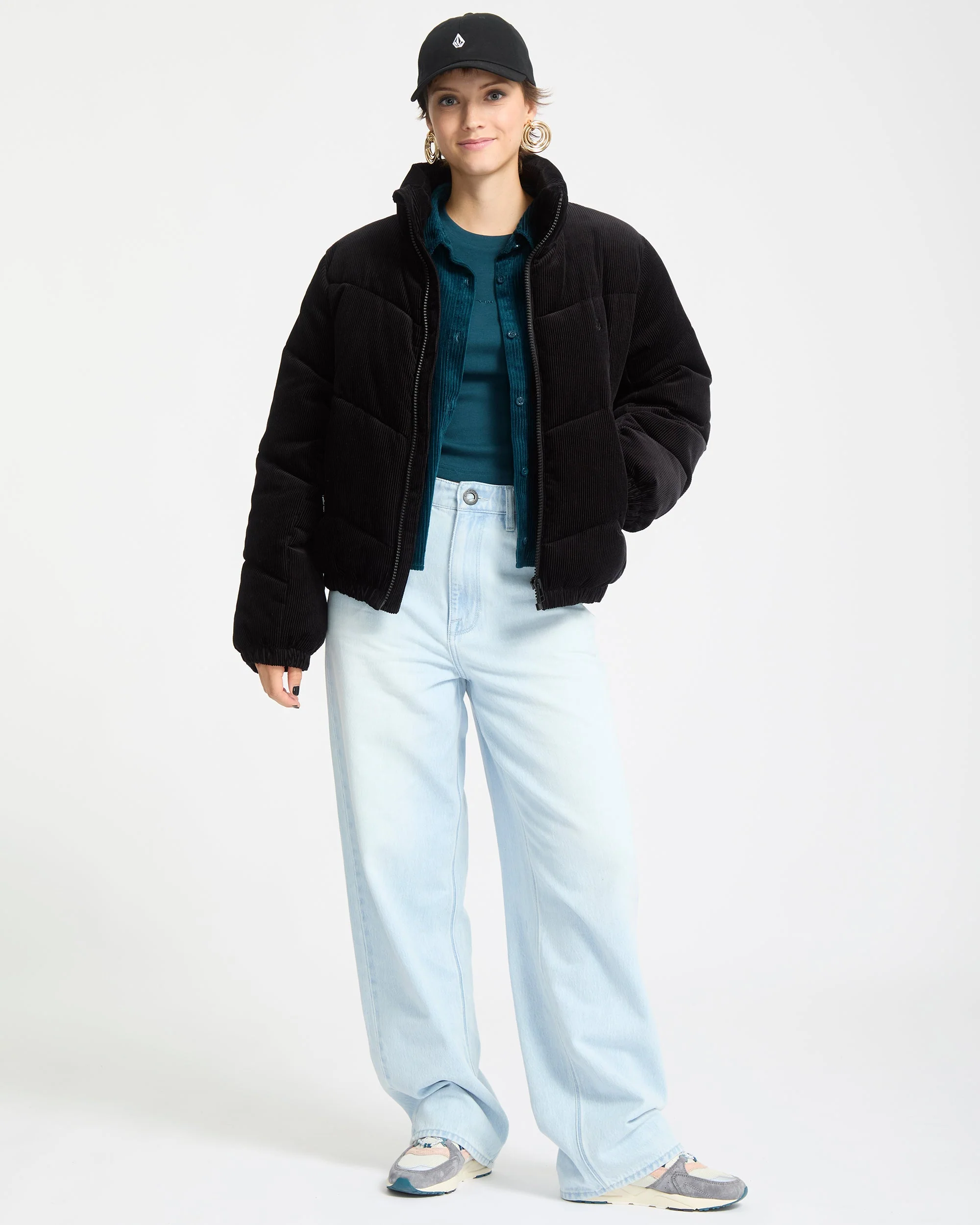 Cord'N Stone Puffer Jacke - Black - Image 8