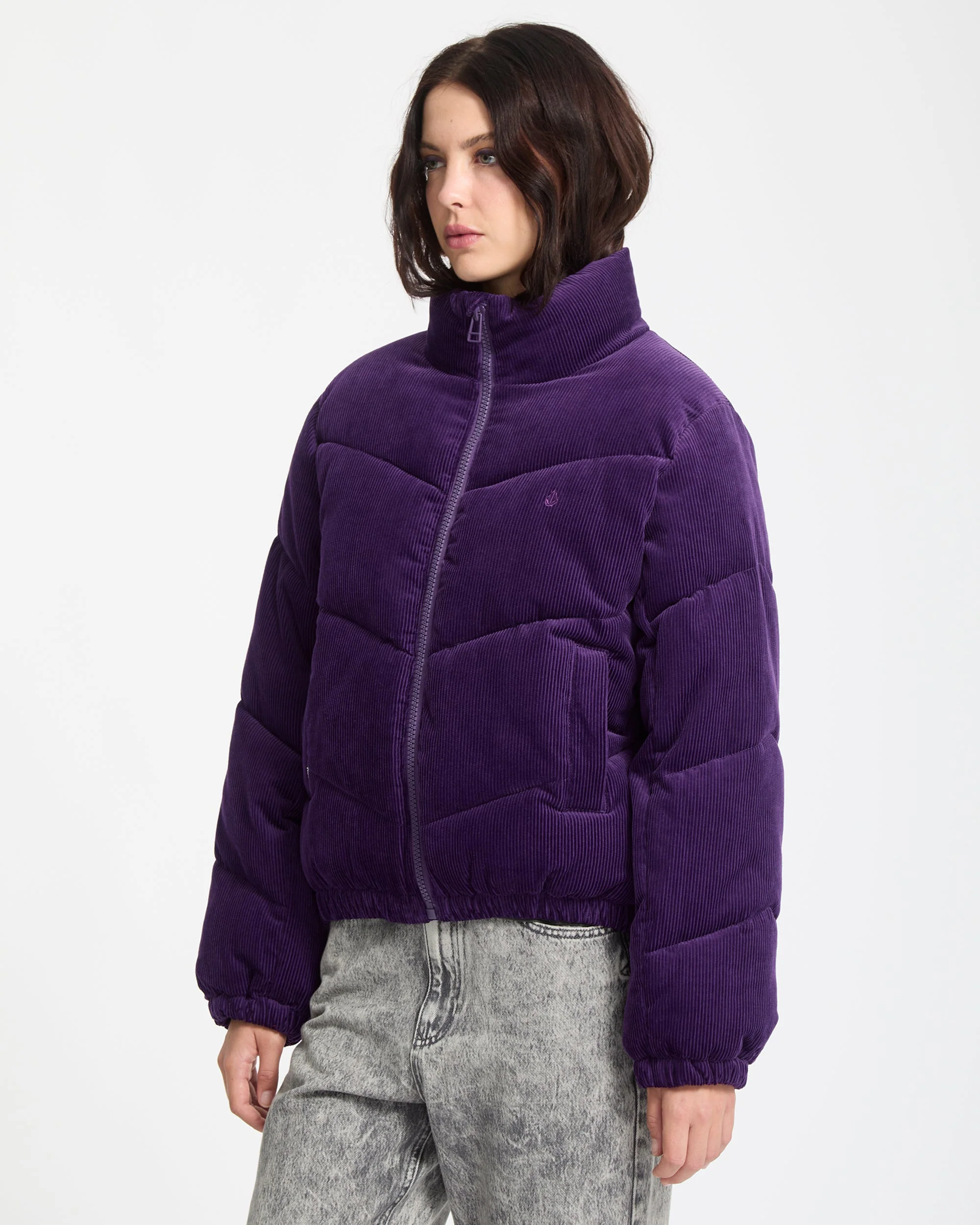 Cord'N Stone Puffer Jacke - Acai - Image 8
