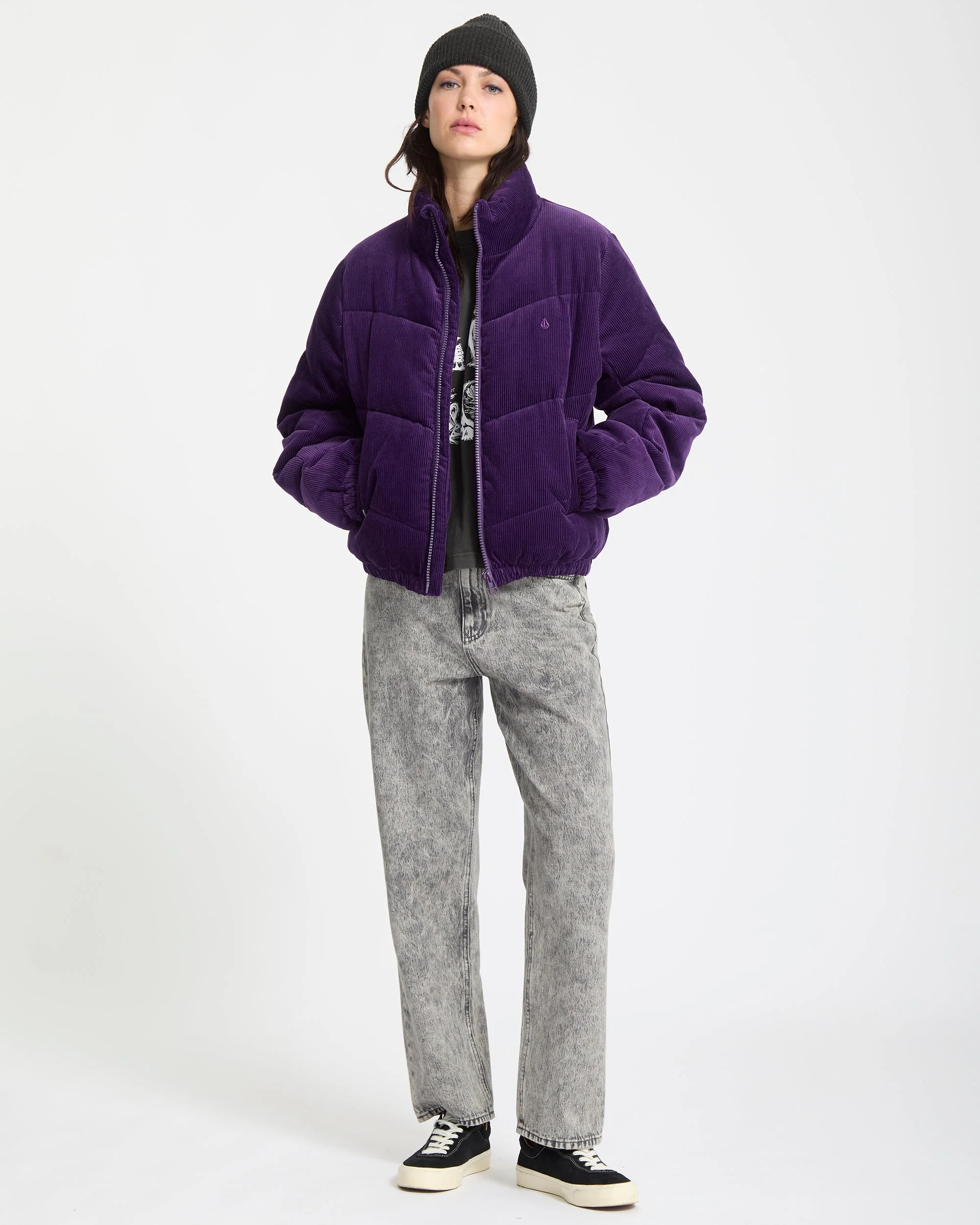 Cord'N Stone Puffer Jacke - Acai - Image 9