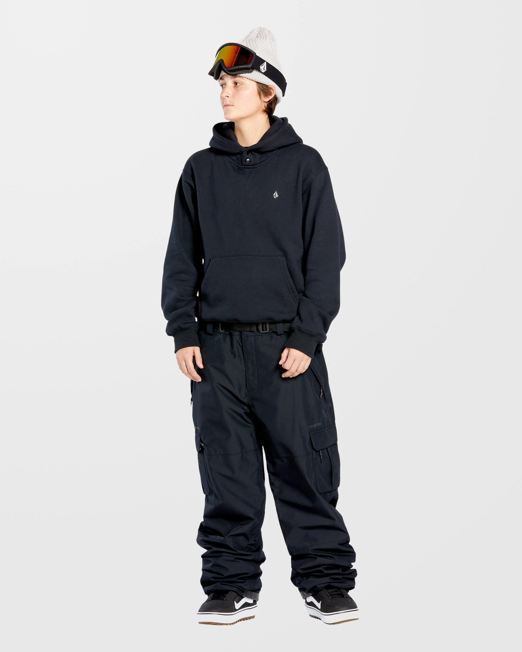 Costus Fleece Kapuzenpullover - Black - Image 2