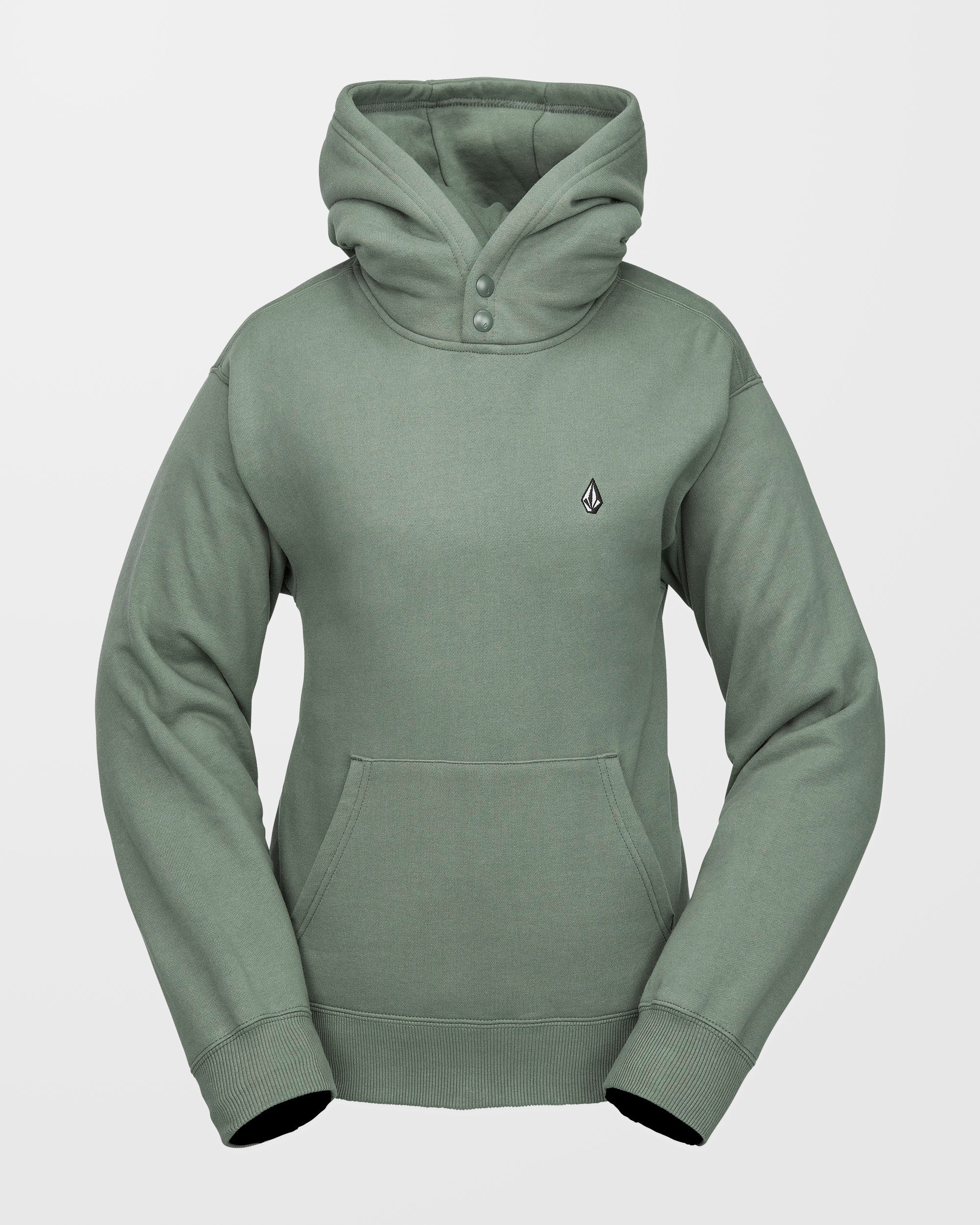 Costus Fleece Kapuzenpullover - Lichen Green - Image 2