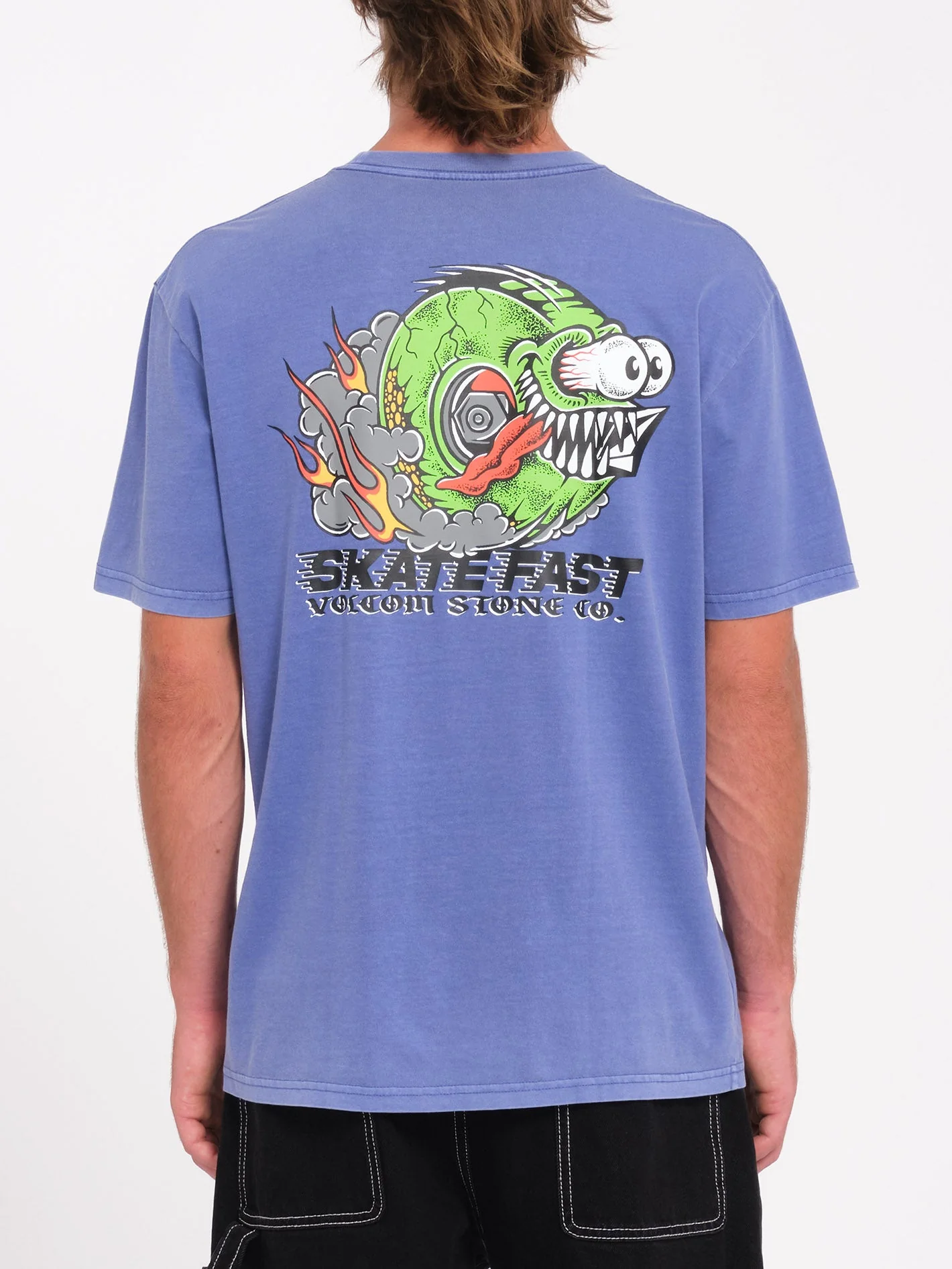 Crazee Wheel T-Shirt - Ballpoint Blue - Image 3