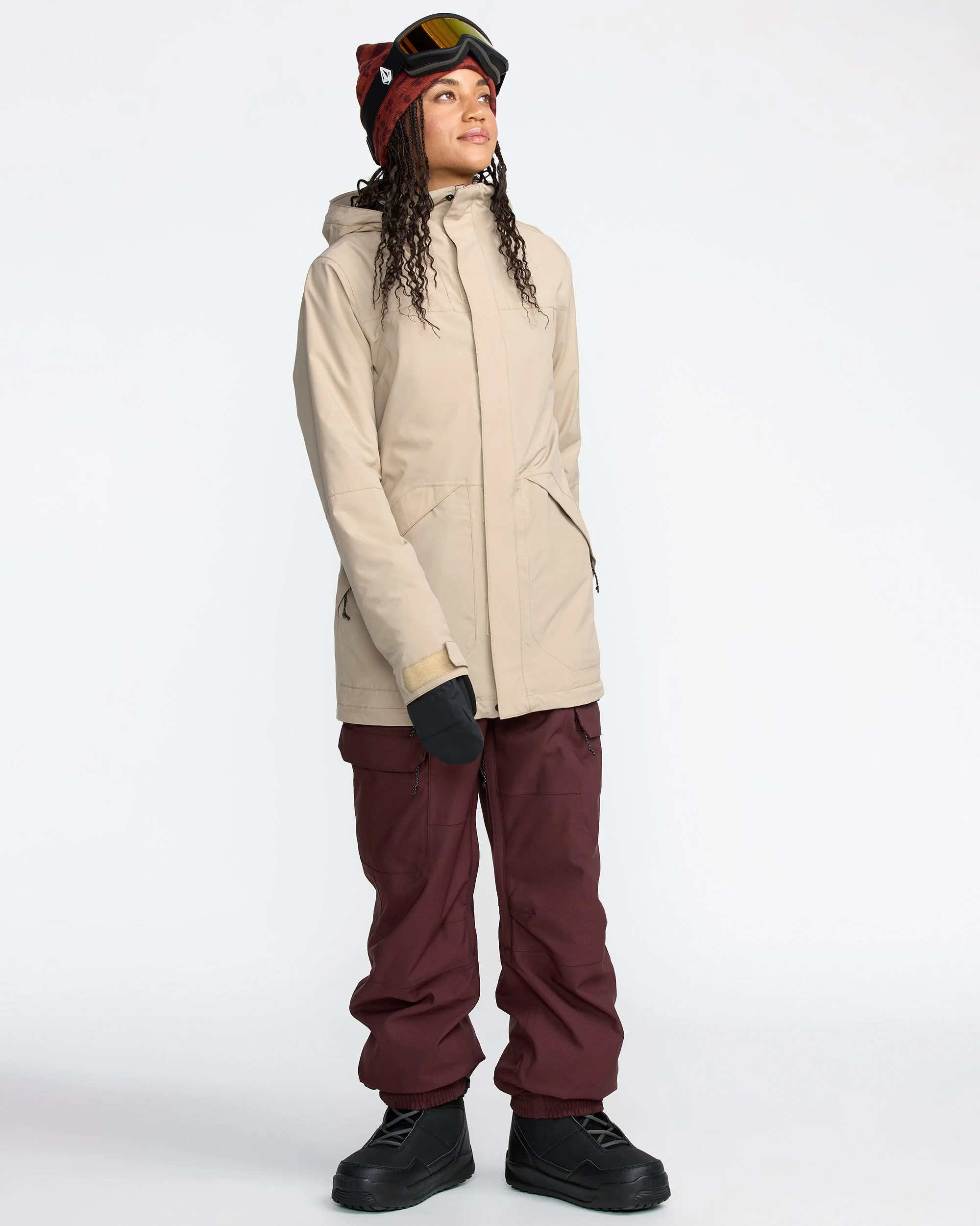Creston 3D Stretch Latzhose - Oxblood - Image 3