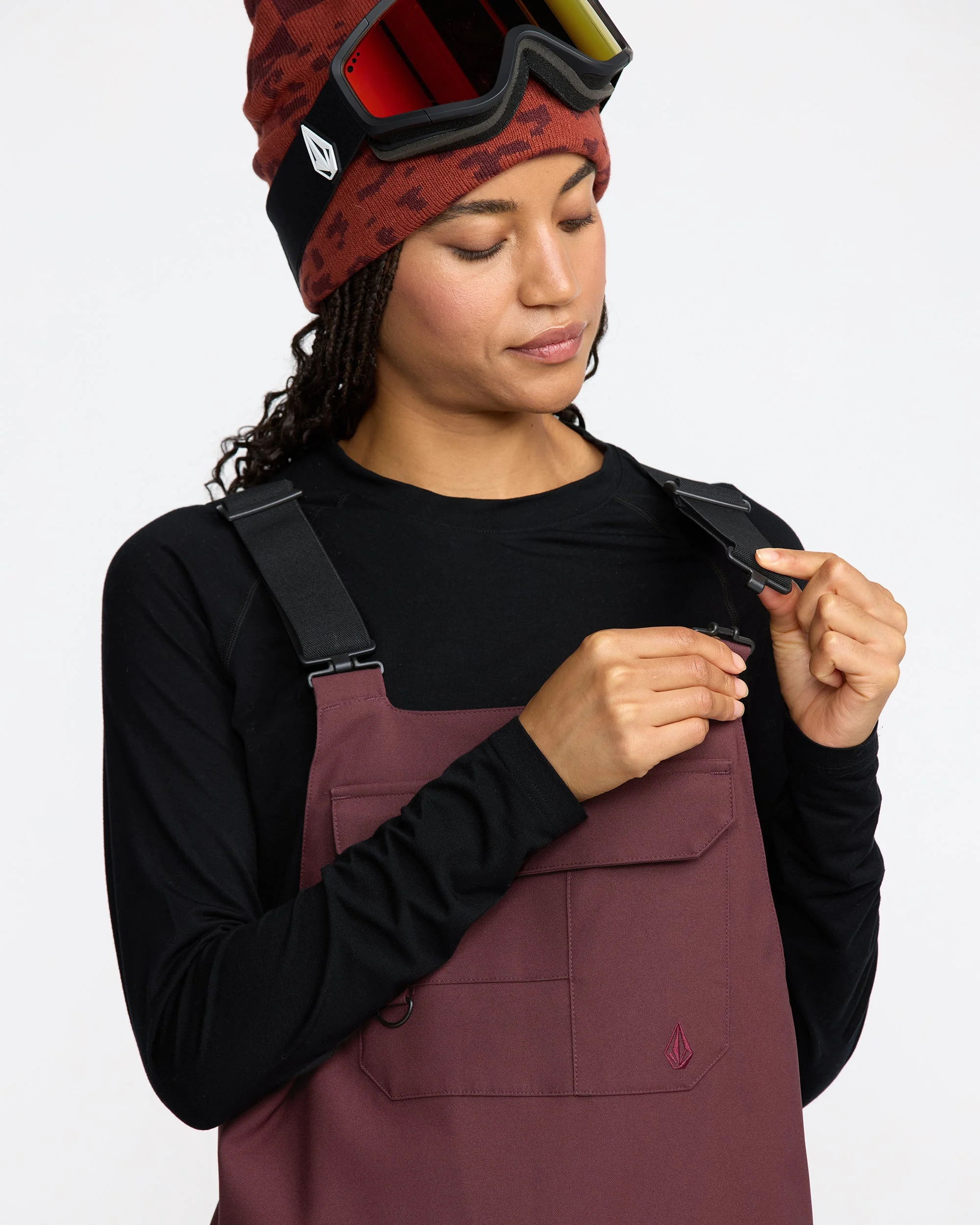 Creston 3D Stretch Latzhose - Oxblood - Image 6