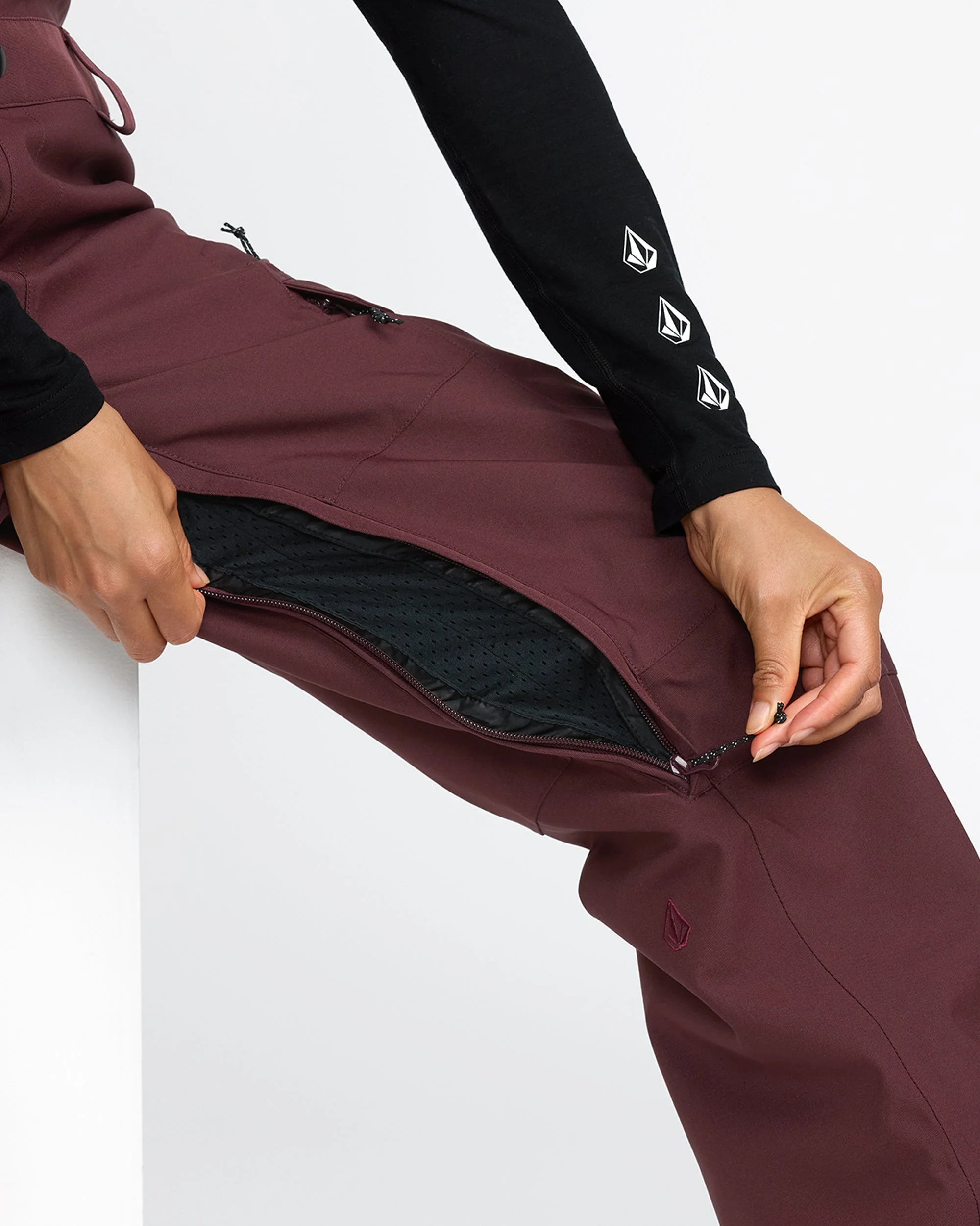 Creston 3D Stretch Latzhose - Oxblood - Image 8