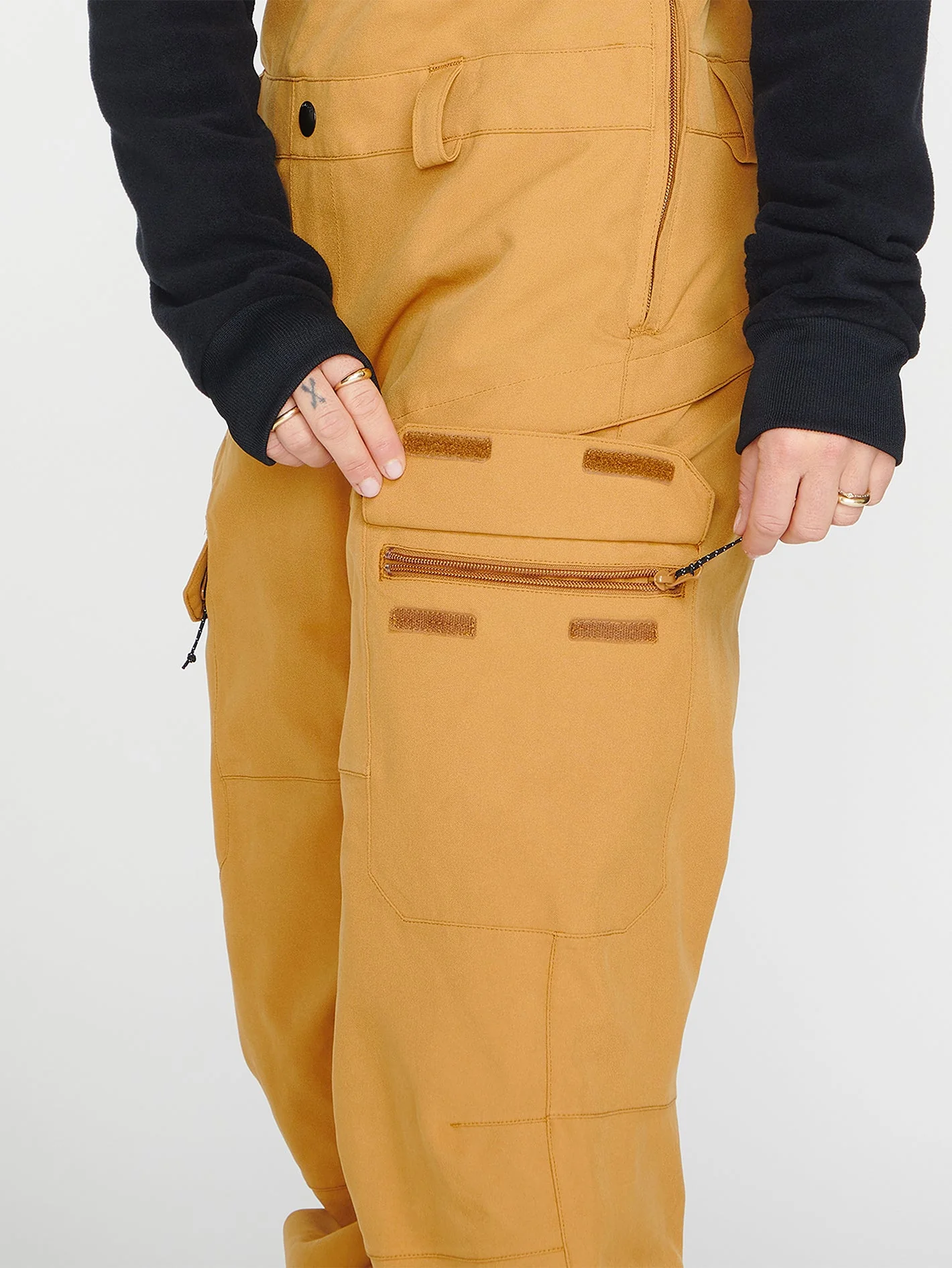Creston 3D Stretch Bib Overall - Caramel - Image 10