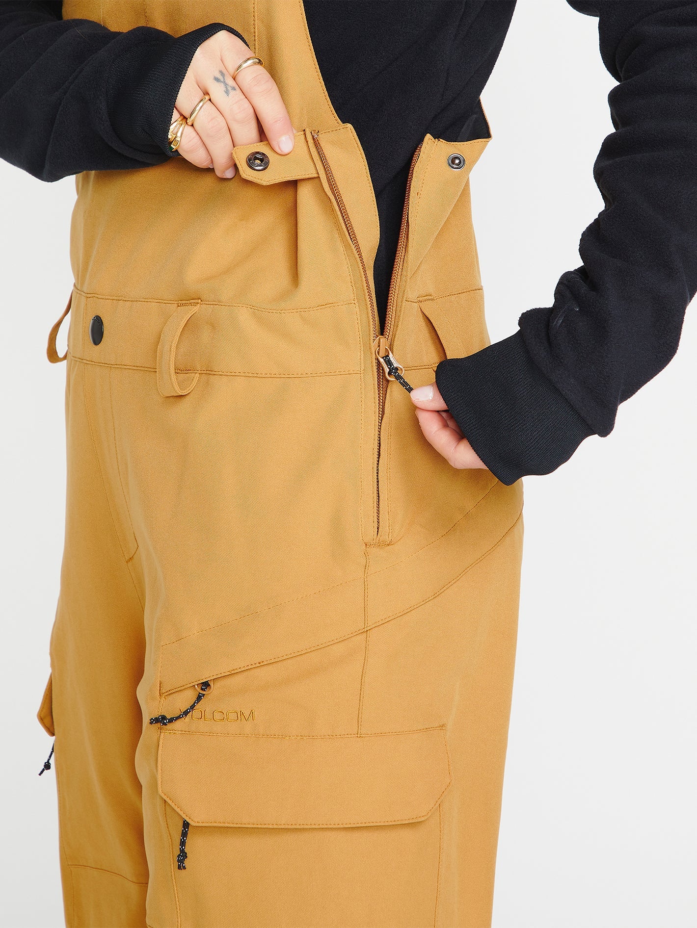 Creston 3D Stretch Bib Overall - Caramel - Image 6