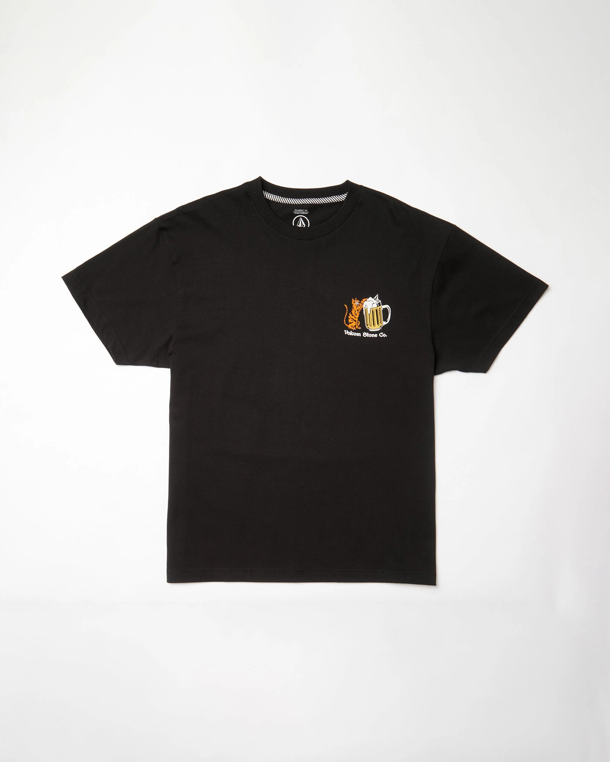Curious Cat T-shirt - BLACK - Image 10