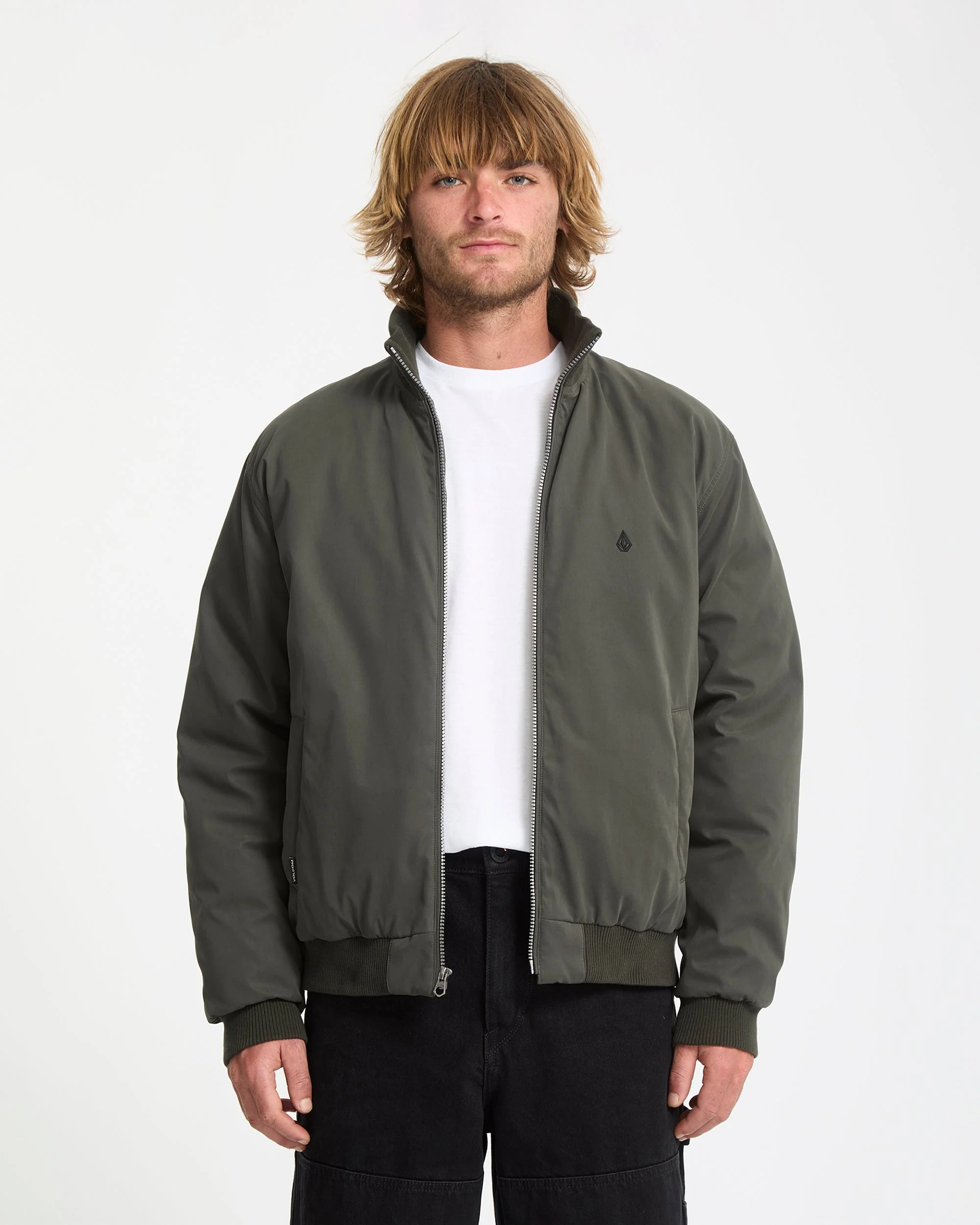Damerman Bomberjacke - Rinsed Black